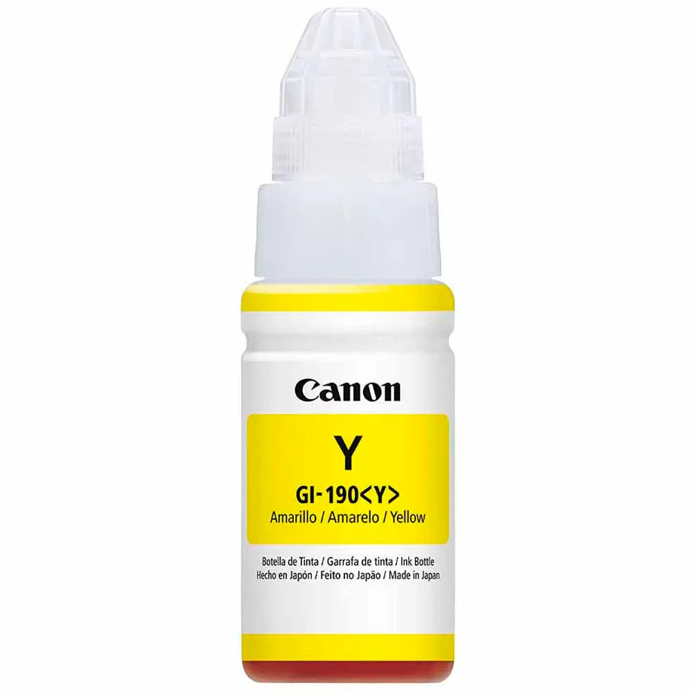 Botella de tinta Canon GI-190Y Amarillo G2100/G3110/G4110 70ml