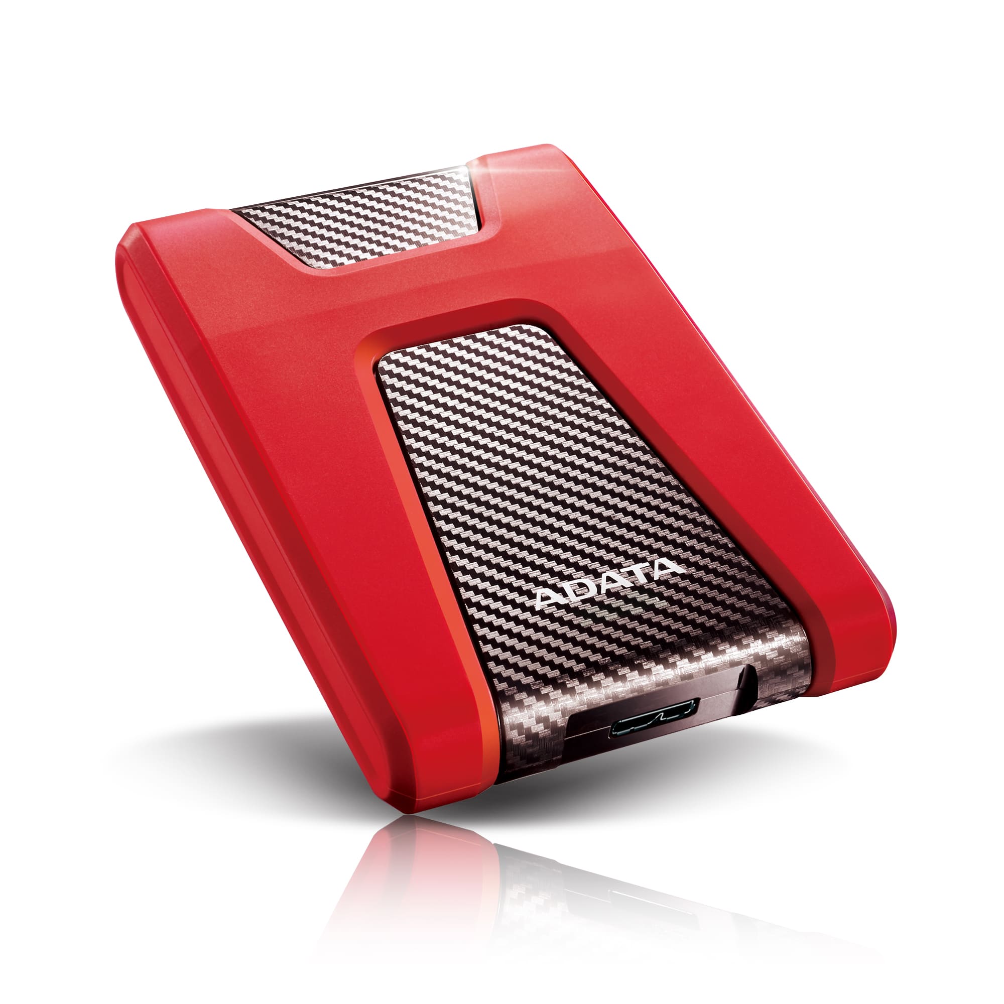 Disco duro externo Adata HD650 2TB, USB 3.2, Rojo (AHD650-2TU31-CRD)