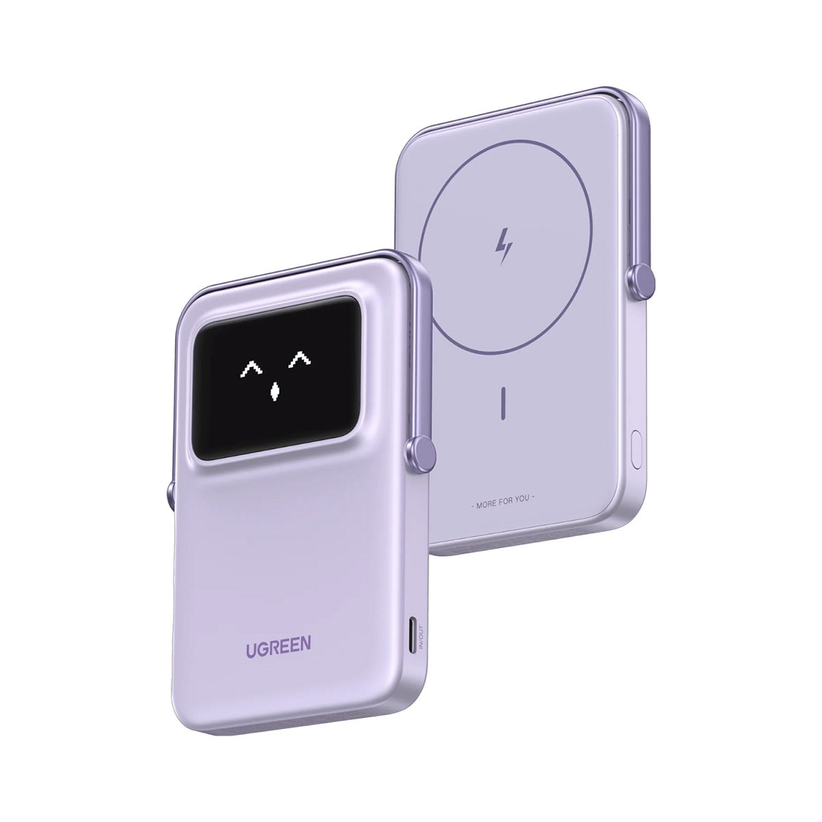 Power Bank UGREEN Inalámbrico Magnético Robot 5000mAh 20W Morado 35606