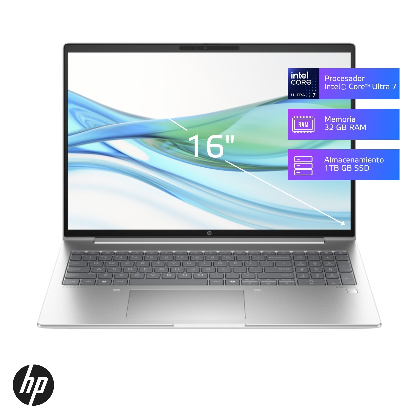 Laptop HP ProBook 460 G11 Core Ultra 7-155U 32GB, SSD 1TB, 16", Windows 11 Pro (A6WB0LA)