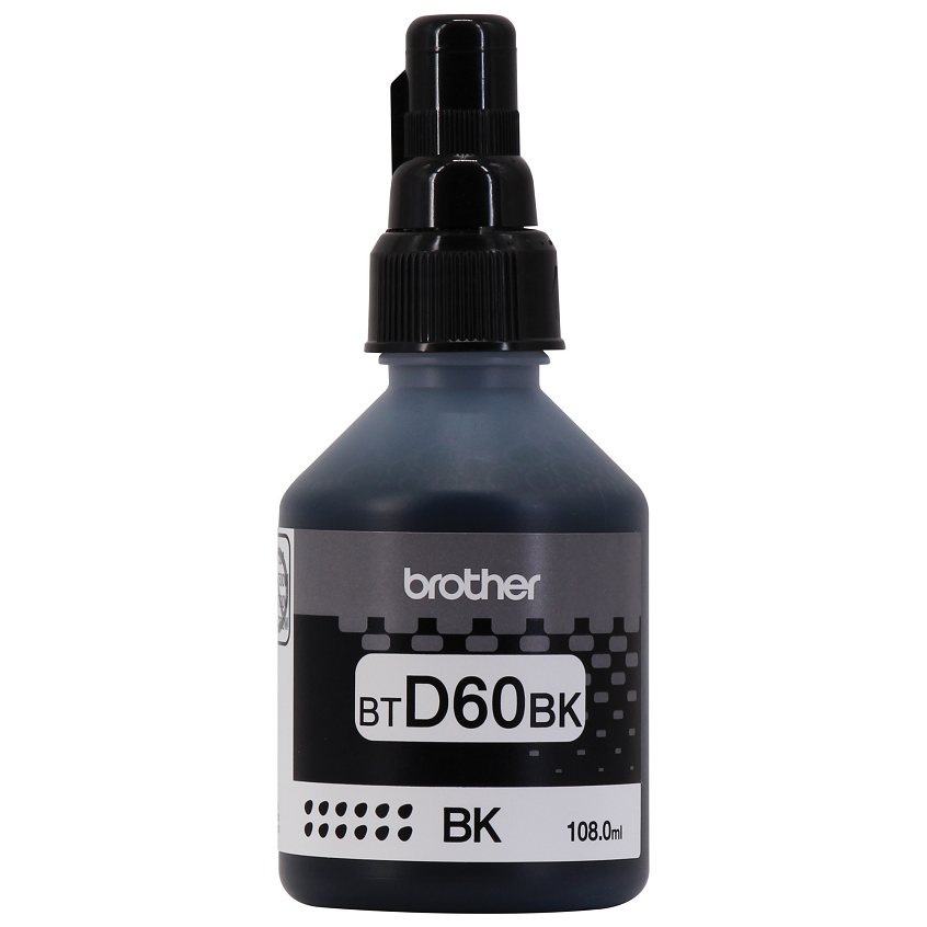 Botella de Tinta BROTHER BTD60BK Negro T420W/T520W/T720DW/T820DW/T920DW/4500DW