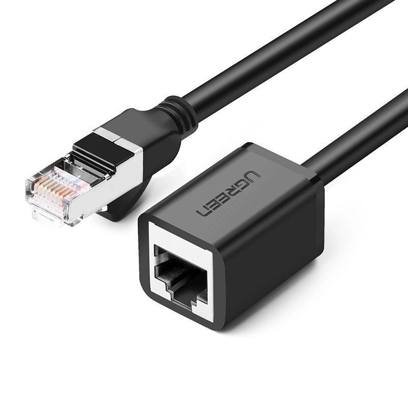Cable de extensión RJ45 Ethernet Cat6 Ugreen NW112 Black 2mt (11281)