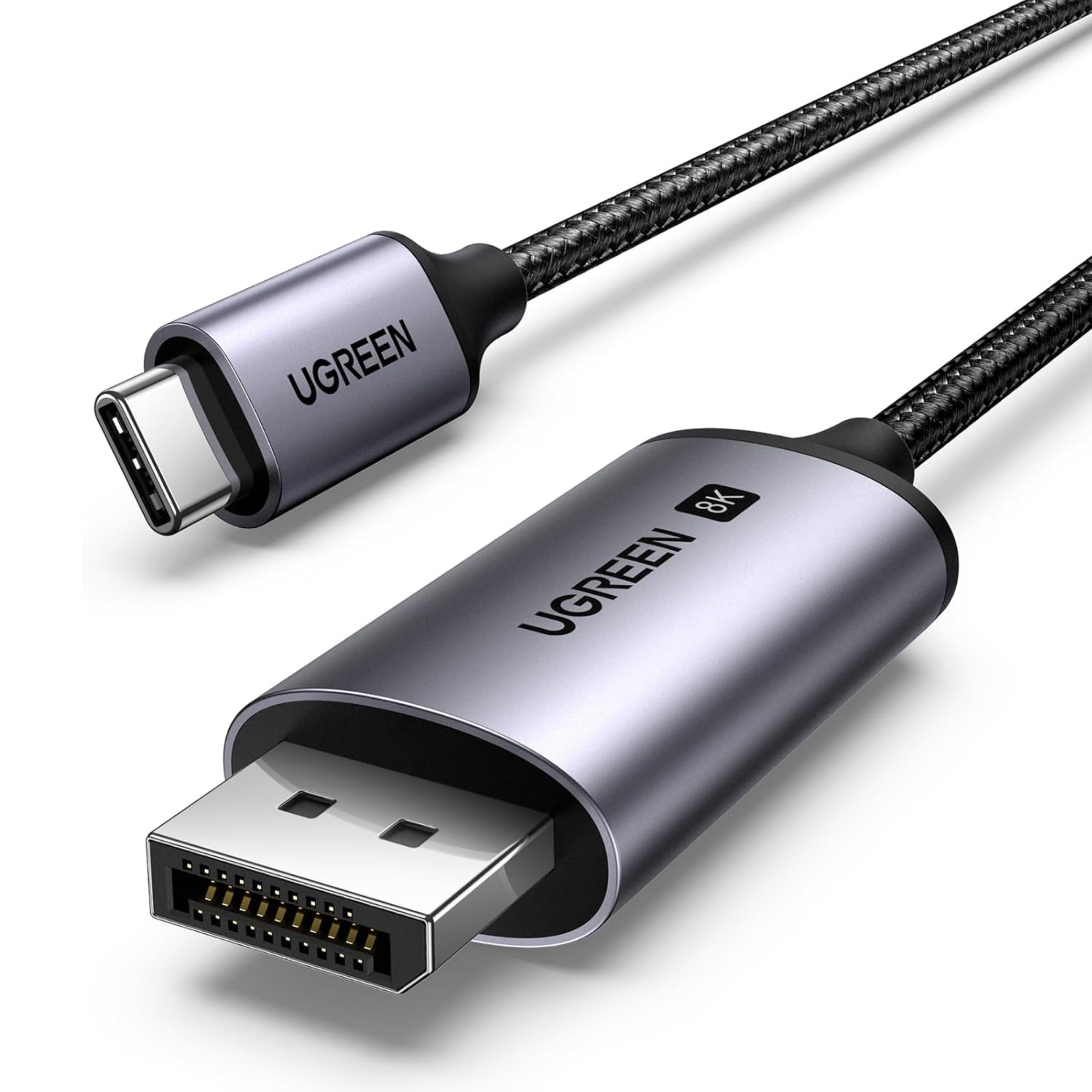 Cable Ugreen CM556 USB-C a DisplayPort 1.4 8K @60Hz, 3 metros (25839)
