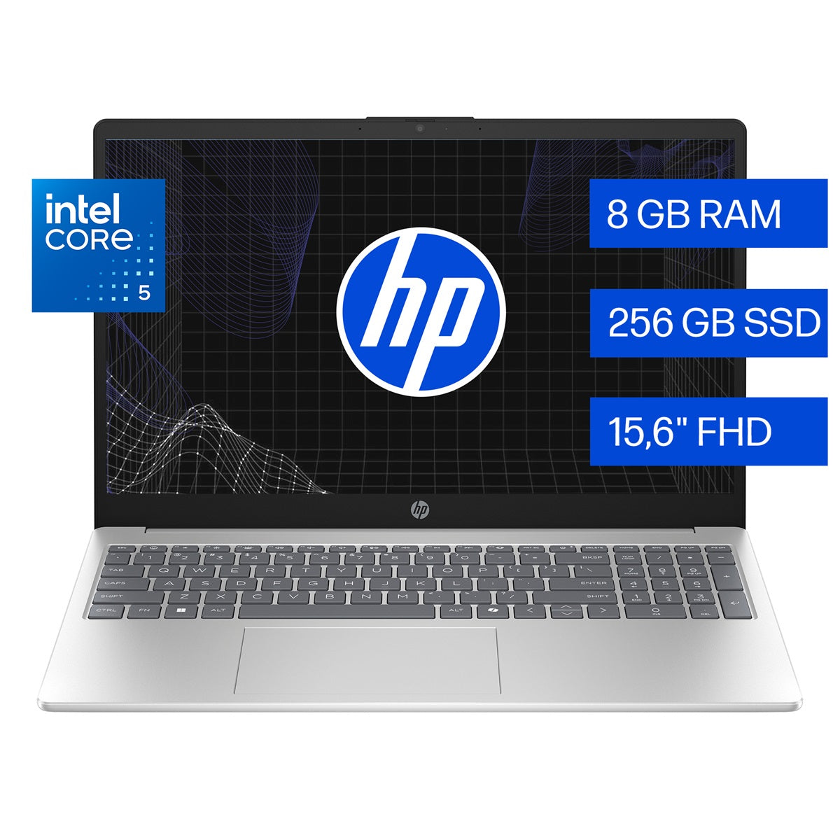 Laptop HP 15-fd1258la, Intel Core i5-120U, 8 GB RAM, 256 GB SSD, 15.6" FHD, FreeDOS 3.0-DM8V2LA