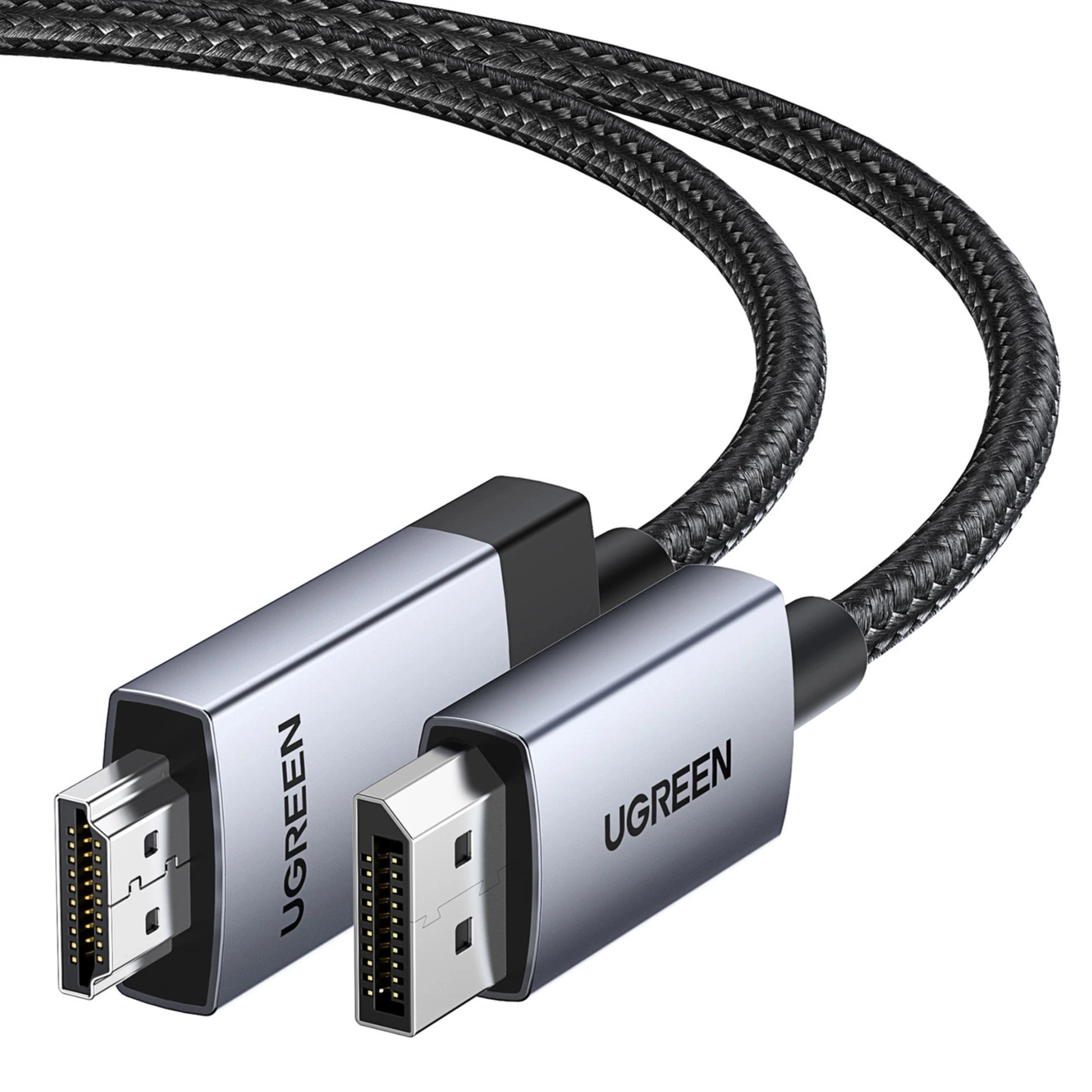 Cable Ugreen DP119 DisplayPort a HDMI 4K 60Hz de 3 Metros Gris (25491)