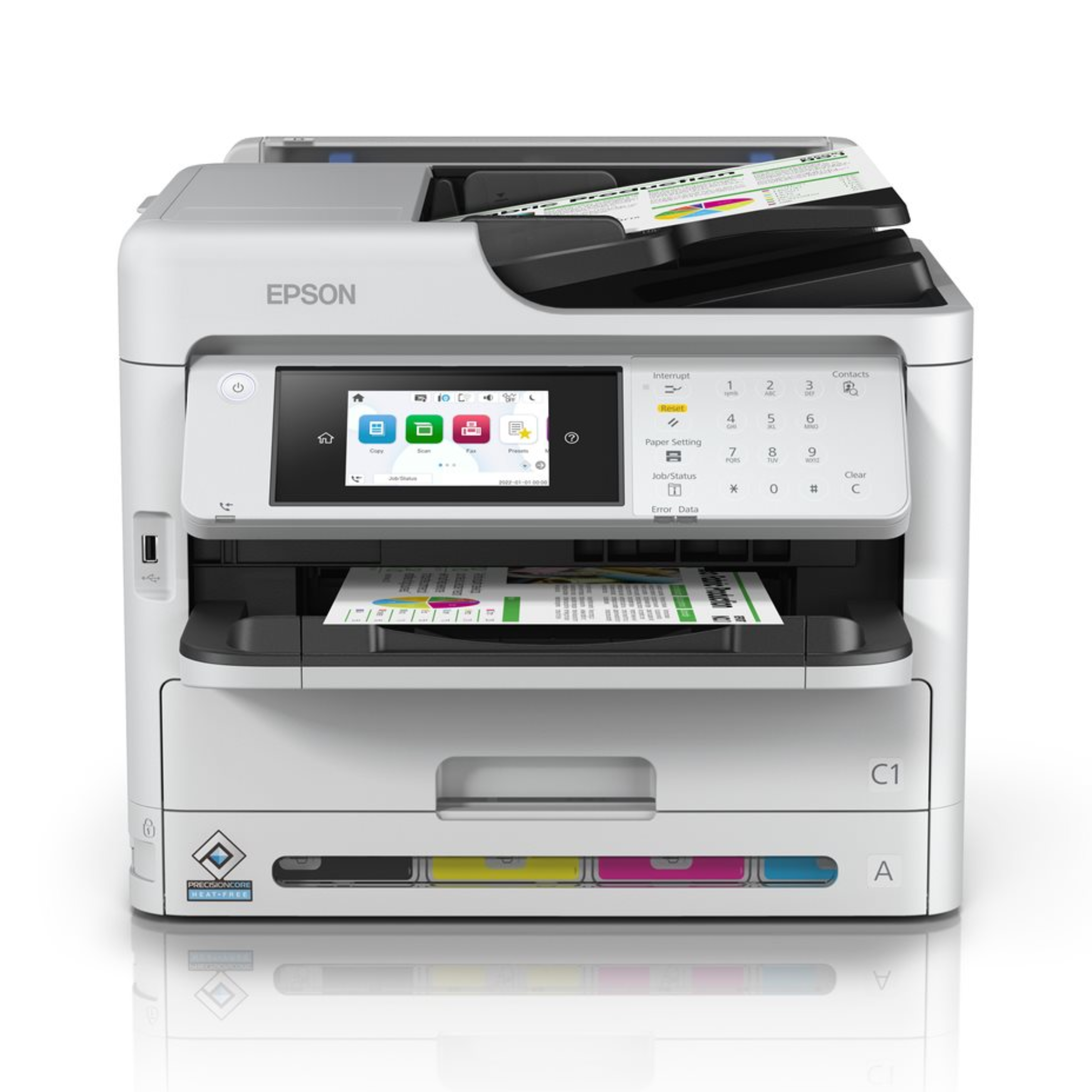 Impresora Multifuncional Epson WorkForce Pro WF-C5810 Color USB, RED, WI-FI
