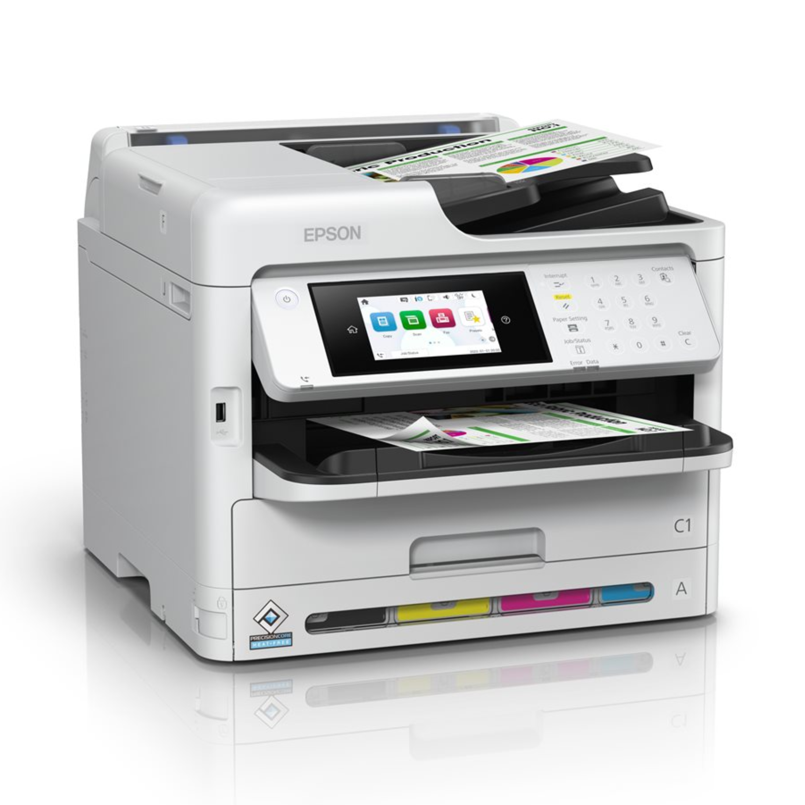 Impresora Multifuncional Epson WorkForce Pro WF-C5810 Color USB, RED, WI-FI