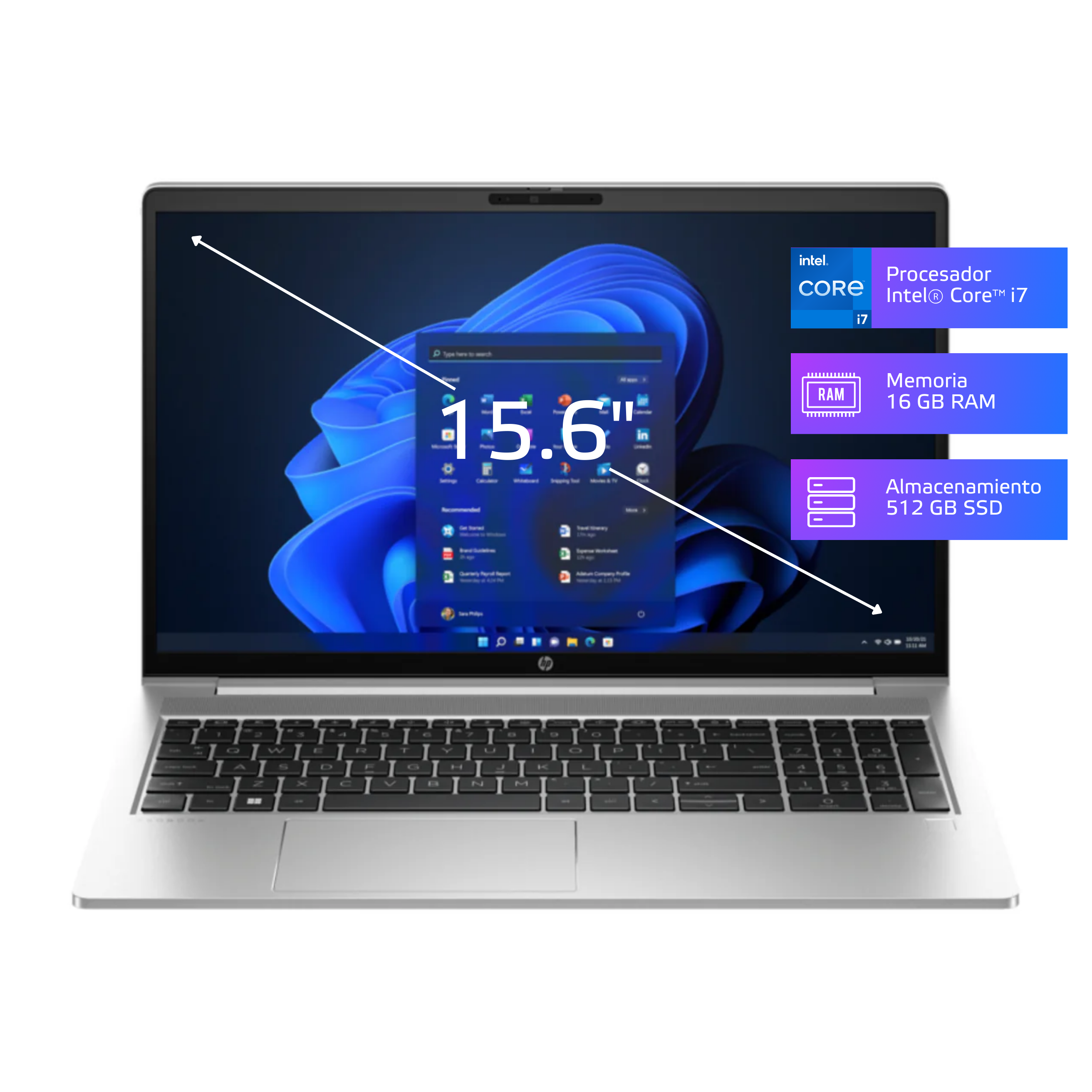 Laptop HP ProBook 450 G10 Core i7-1355U 16GB, SSD 512GB, 15.6", Windows 11 Pro (7Z7H9LT)