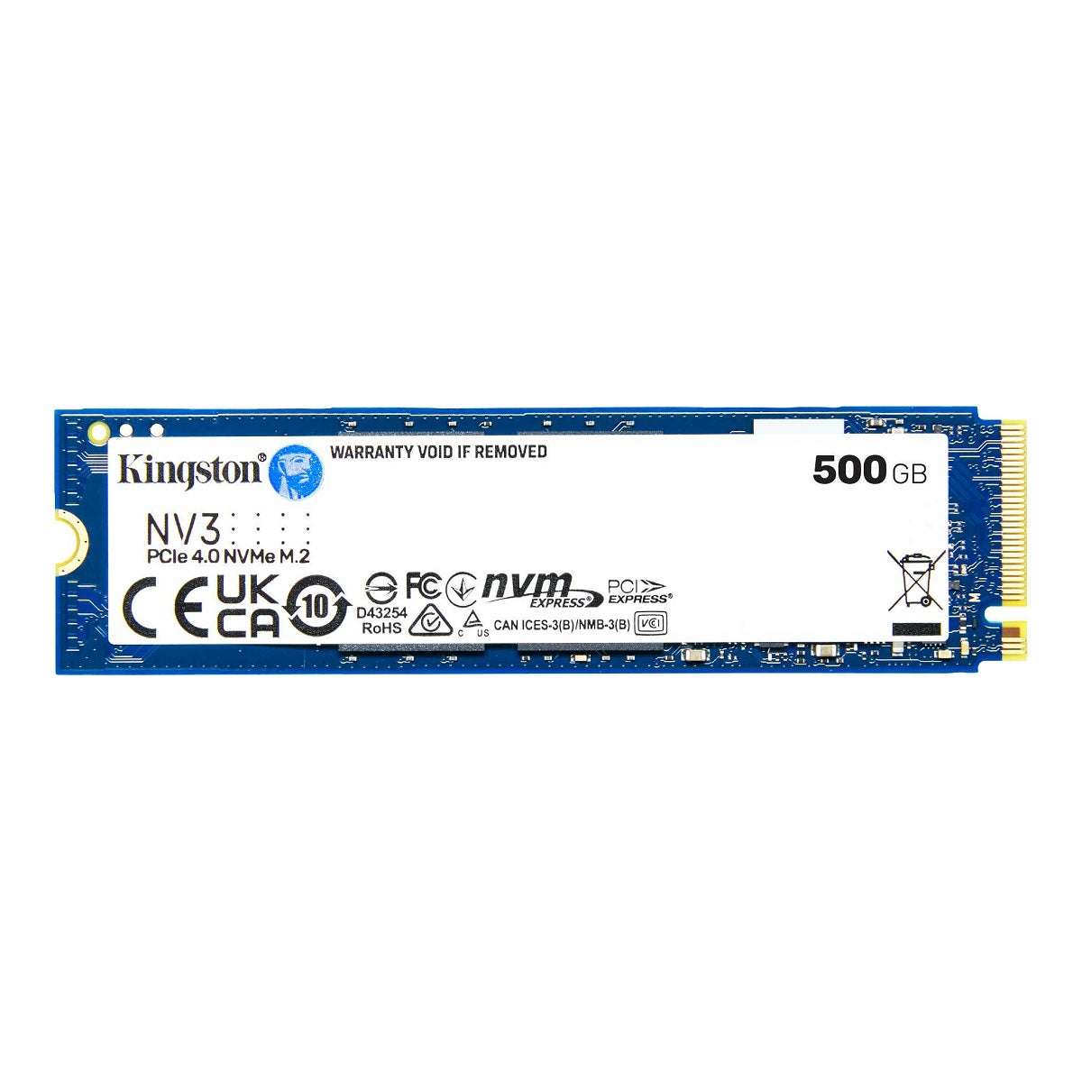 Disco Duro Solido Kingston NV3 NVMe PCIe 4.0 M.2 500GB (NV3S/500G)