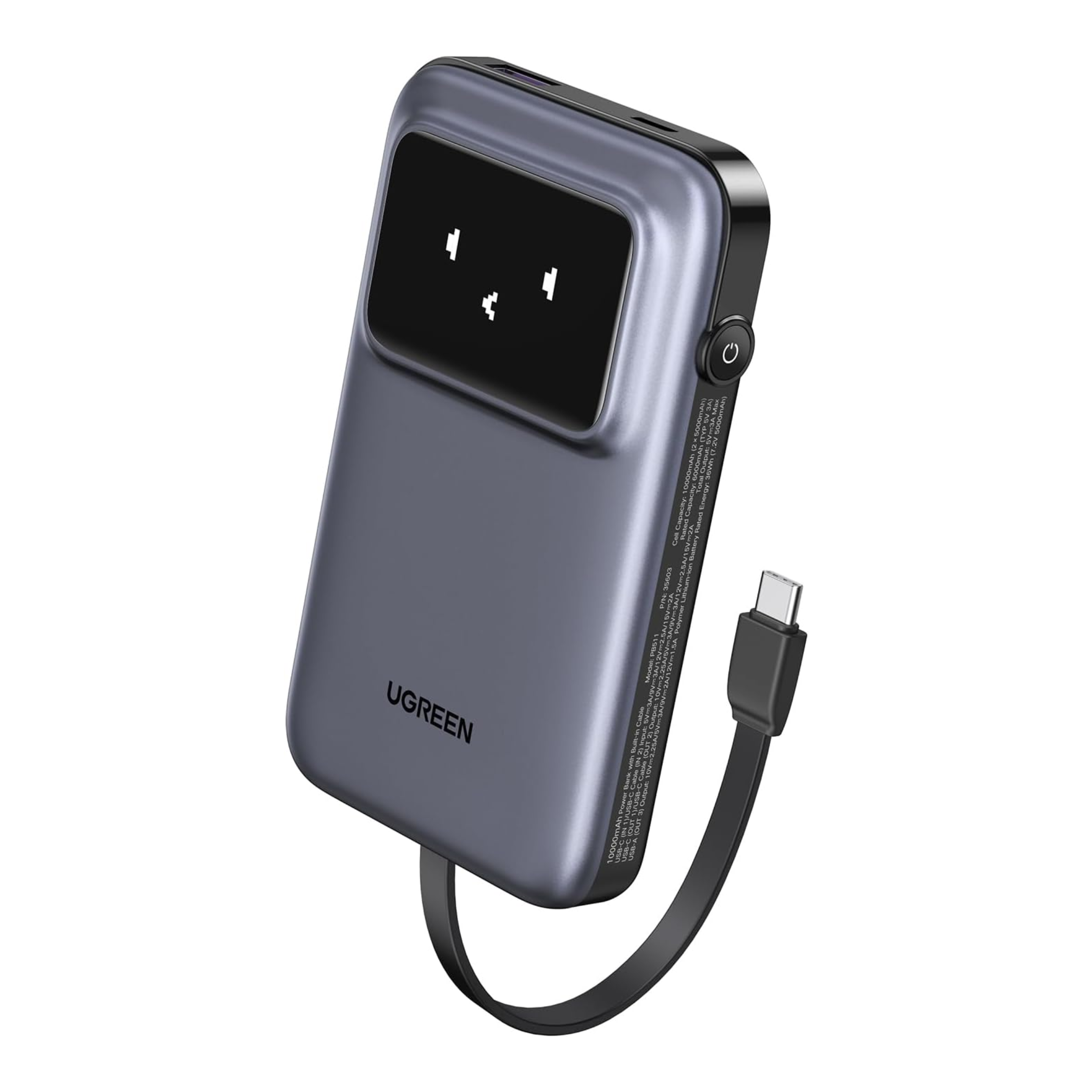 Power Bank UGREEN PB511 USB-C 10,000mAh Carga Rápida 30W (35603)