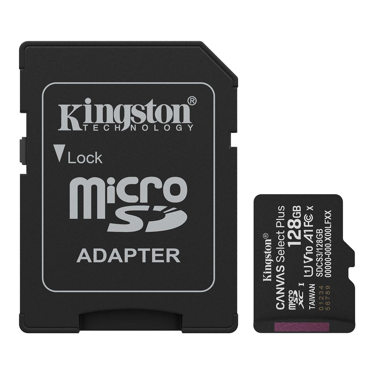 Memoria MicroSD Kingston SDCS3/128GB Canvas Select Plus 150MB/s Clase 10