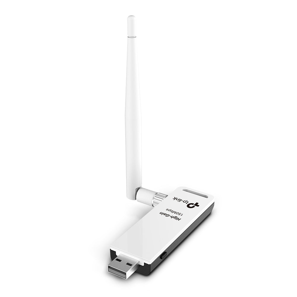 Adaptador USB Inalámbrico TL-WN722N de Alta Sensibilidad a 150 Mbps