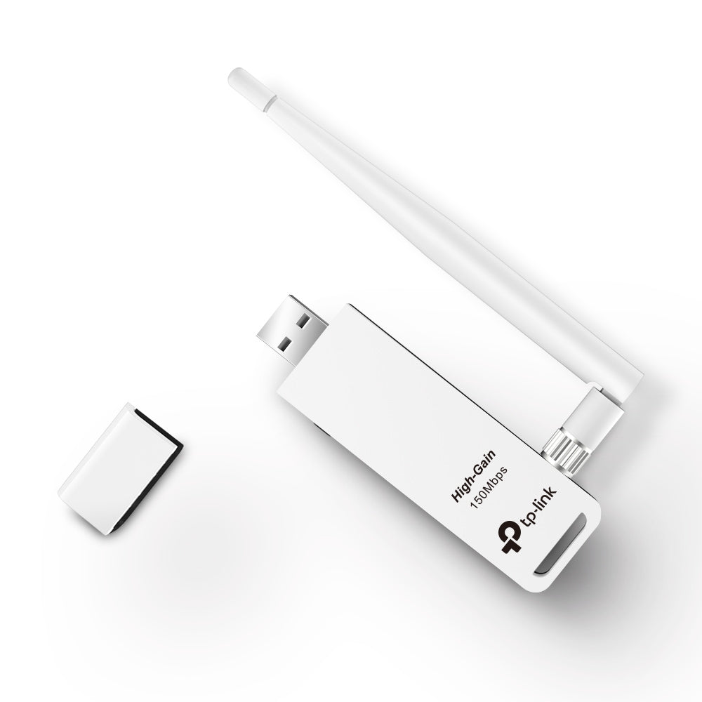 Adaptador USB Inalámbrico TL-WN722N de Alta Sensibilidad a 150 Mbps