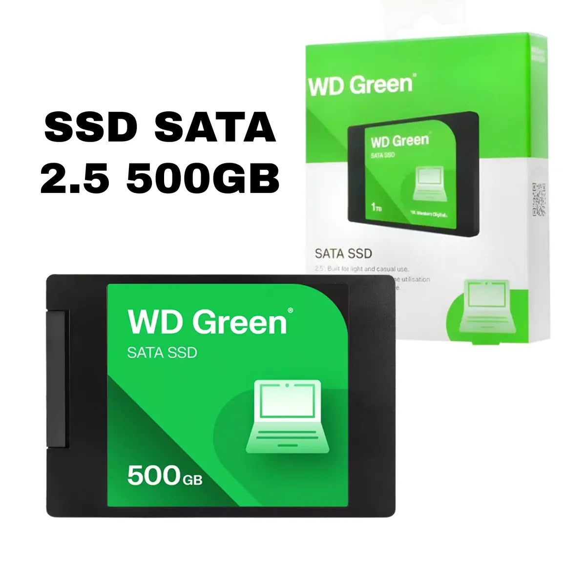 Disco Duro Sólido Western Digital Green 500GB SATA 2.5" (WDS500G5G0A)