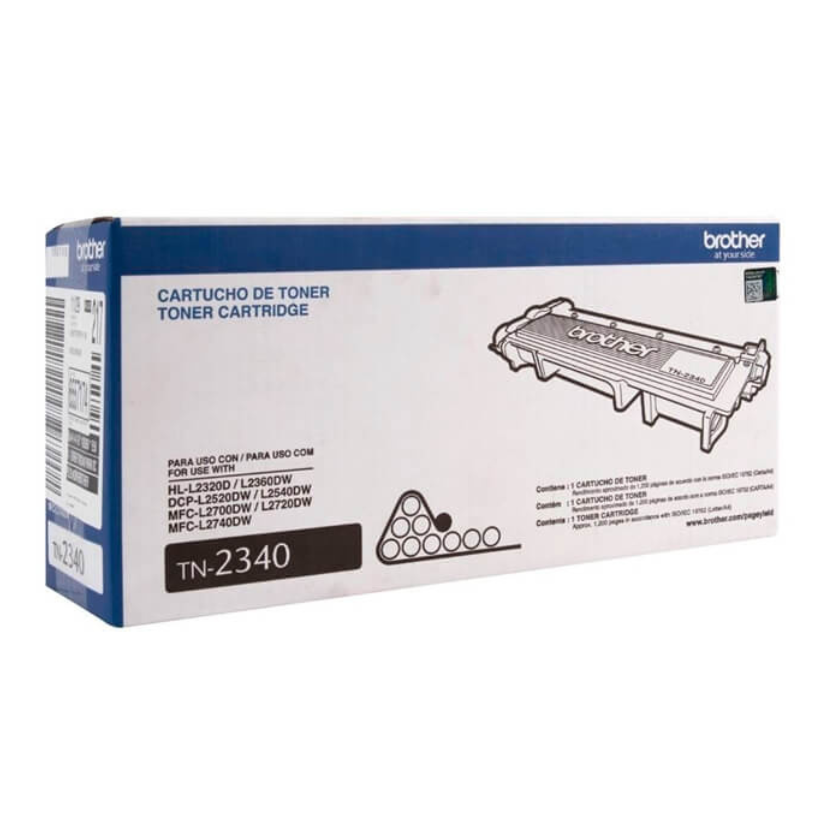 Toner Brother TN-2340 para HL-L2360DW, DCPL2540DW 1,200 Pag.