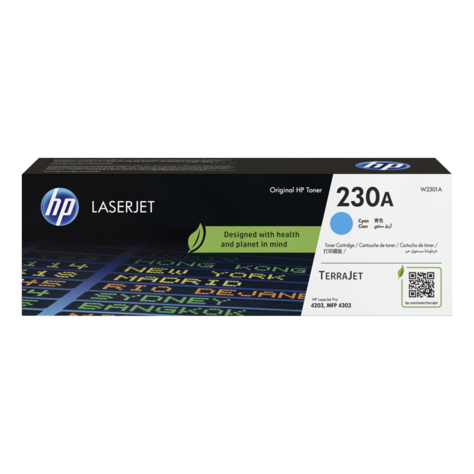 Toner HP 230A Cian (W2301A) LaserJet Pro 4303FDW/4203DW 1800 Pag.