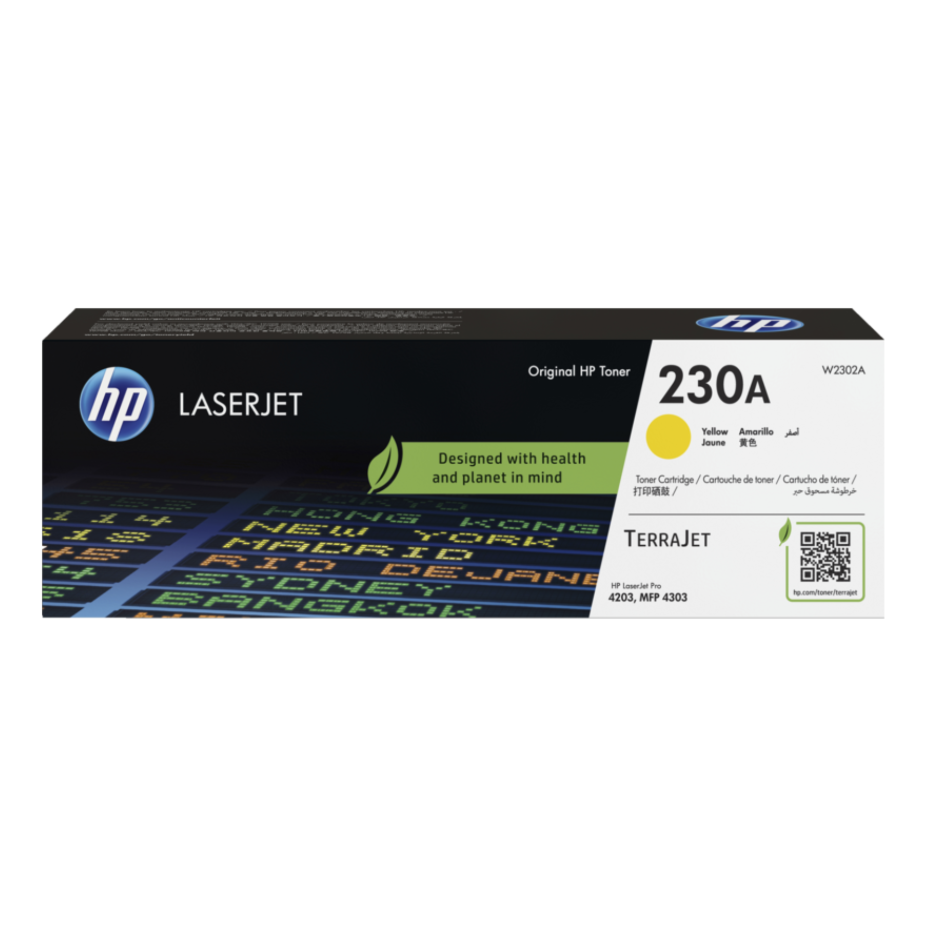 Toner HP 230A Yellow (W2302A) LaserJet Pro 4303FDW/4203DW 1800 Pag.