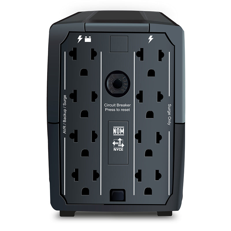 UPS Interactivo CDP R-UPR1008i 1000VA (500W) 8 Tomas, 5 USB 3.0, 1 USB-C
