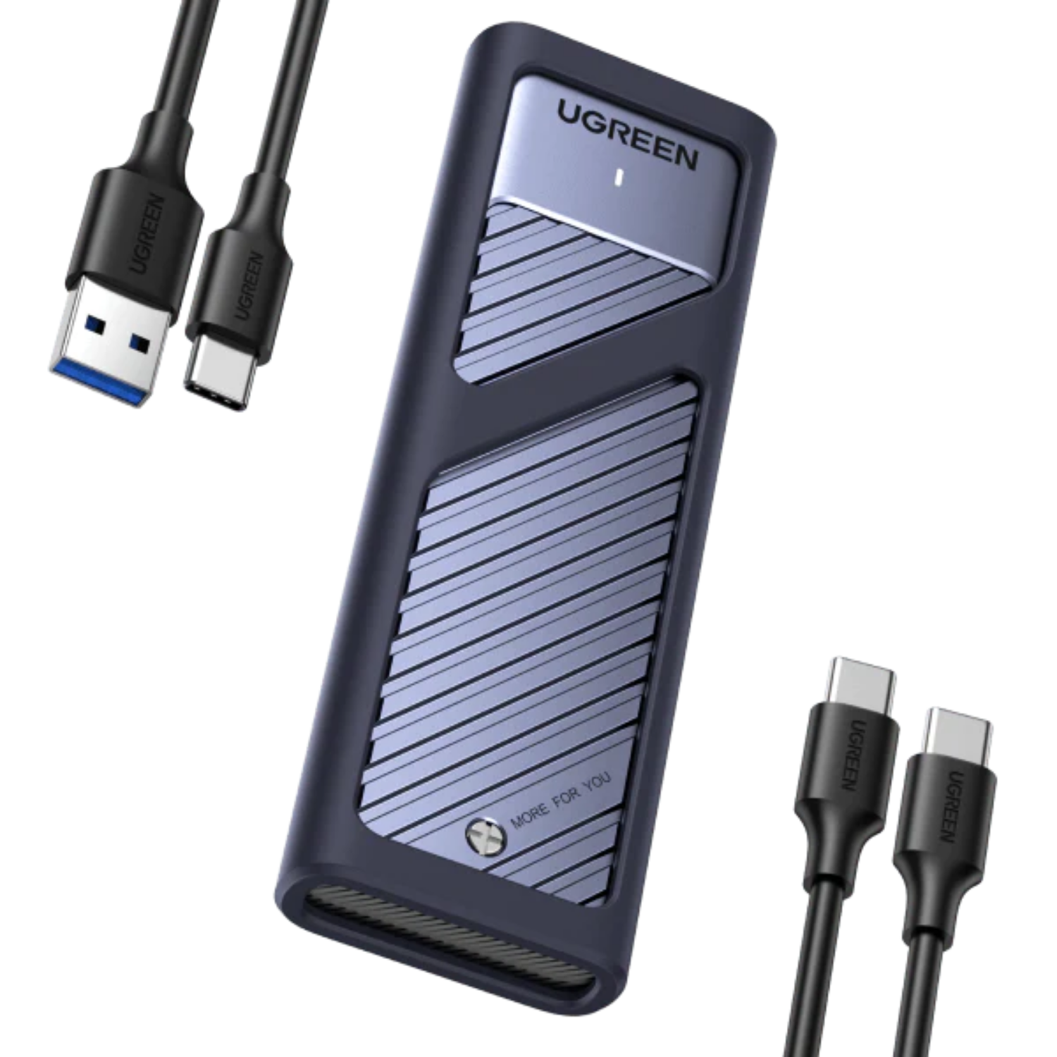 Case Ugreen para disco duro solido M.2 NVMe SSD USB-C Gen 2 (90408