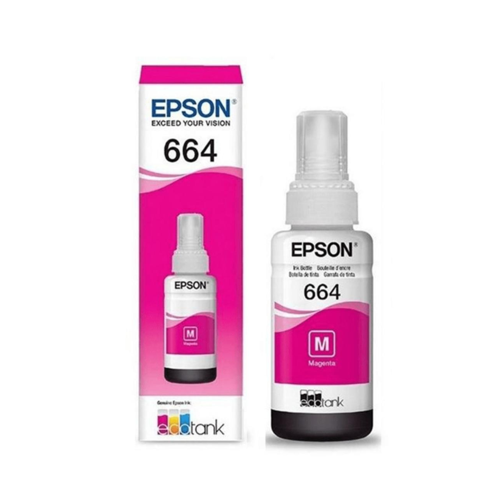 Botella de tinta Epson 664 Magenta (T664320) L350/L210/L455/L565