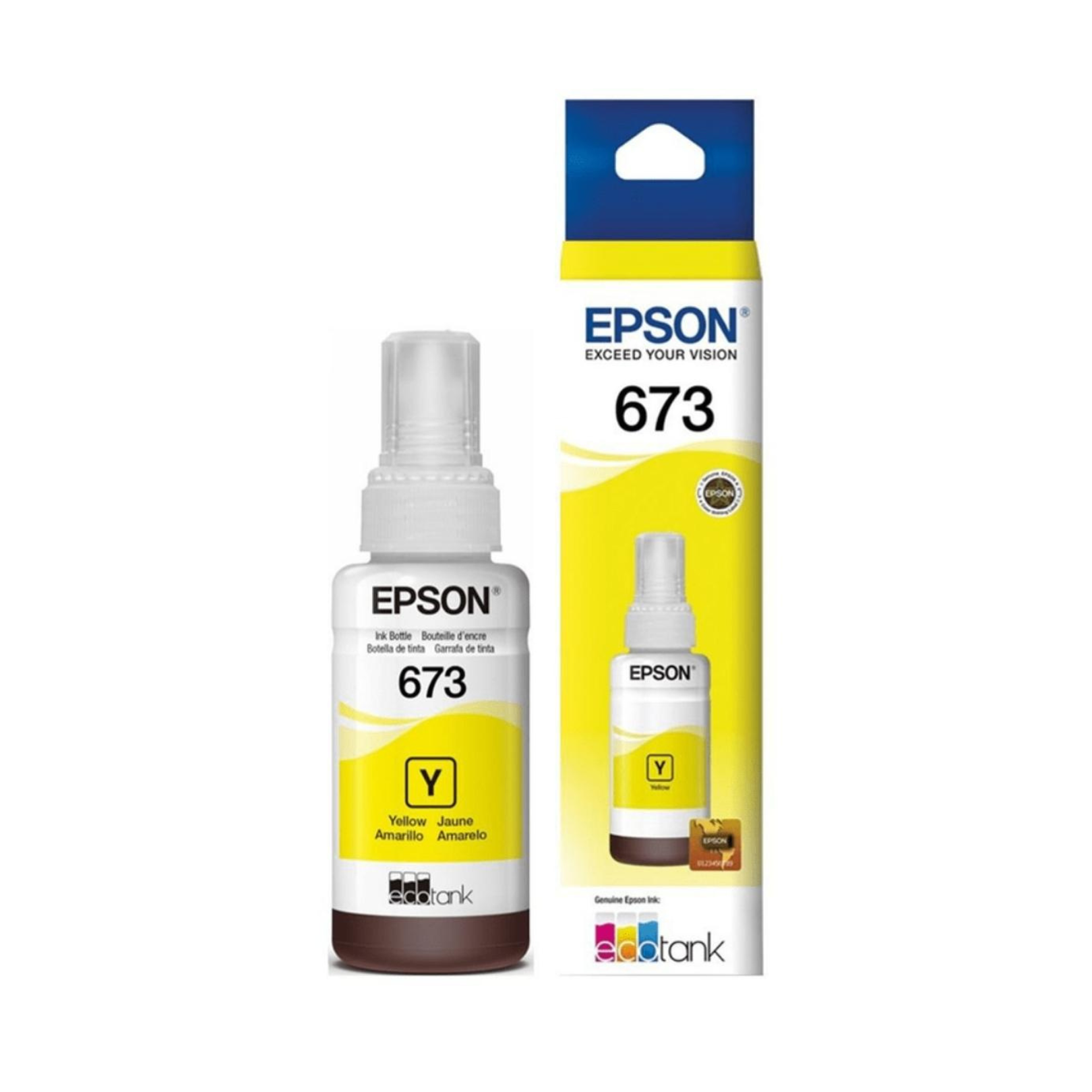 Botella de tinta Epson 673 Yellow (T673420) L800/L805/L850/L1800