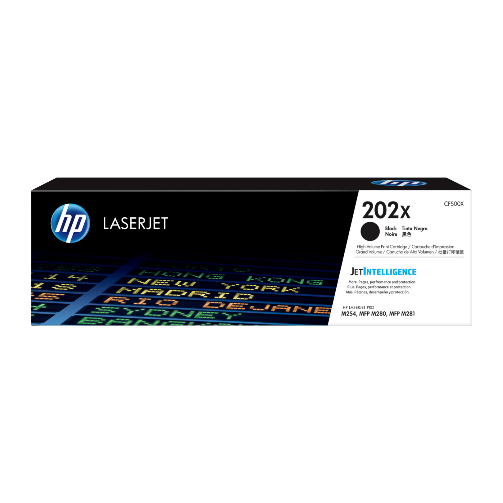 Toner HP 202X Negro (CF500X) LaserJet M254/M281 3200 Pag.