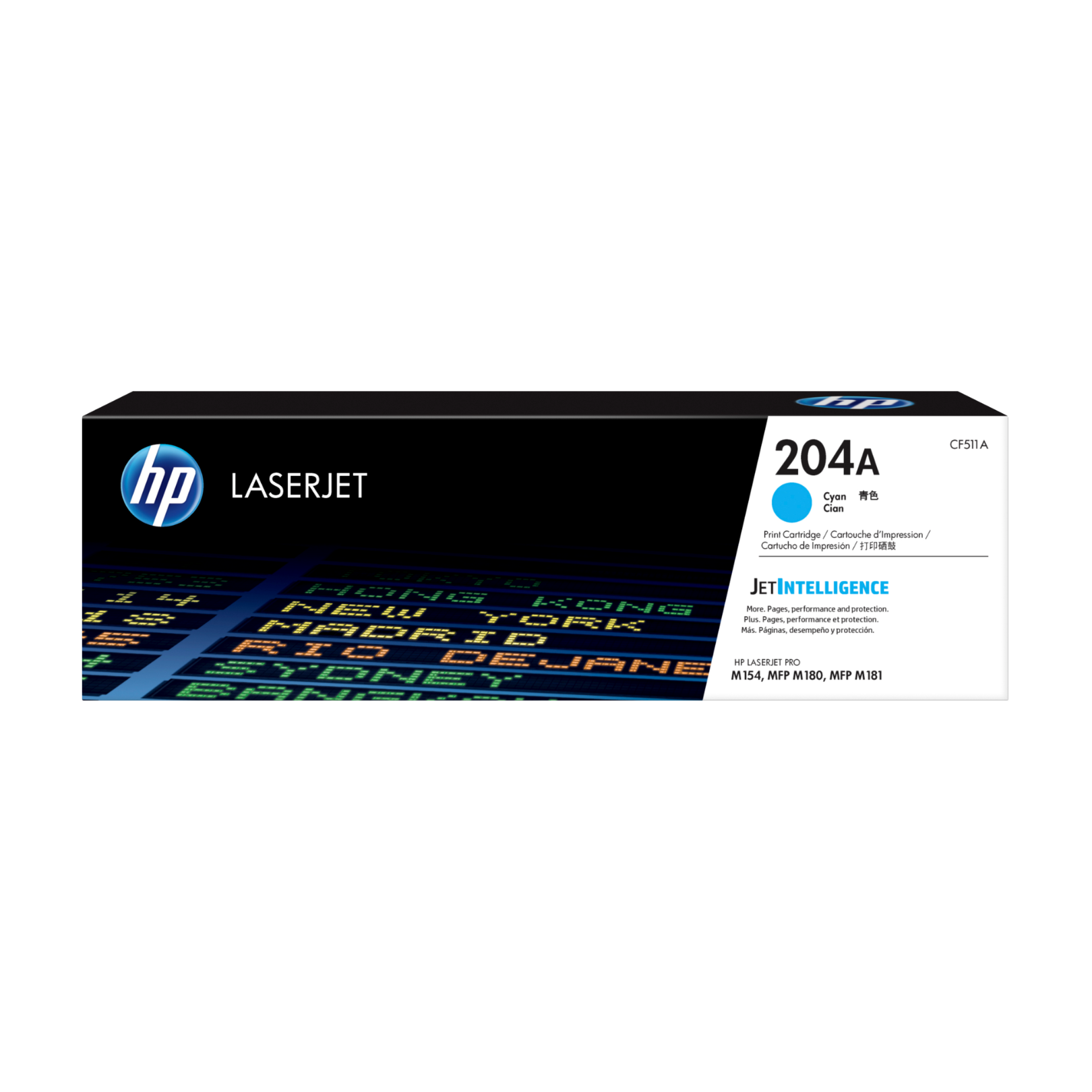 Toner HP 204A Cian (CF511A) LaserJet M154/M180/M181 900 Pag.