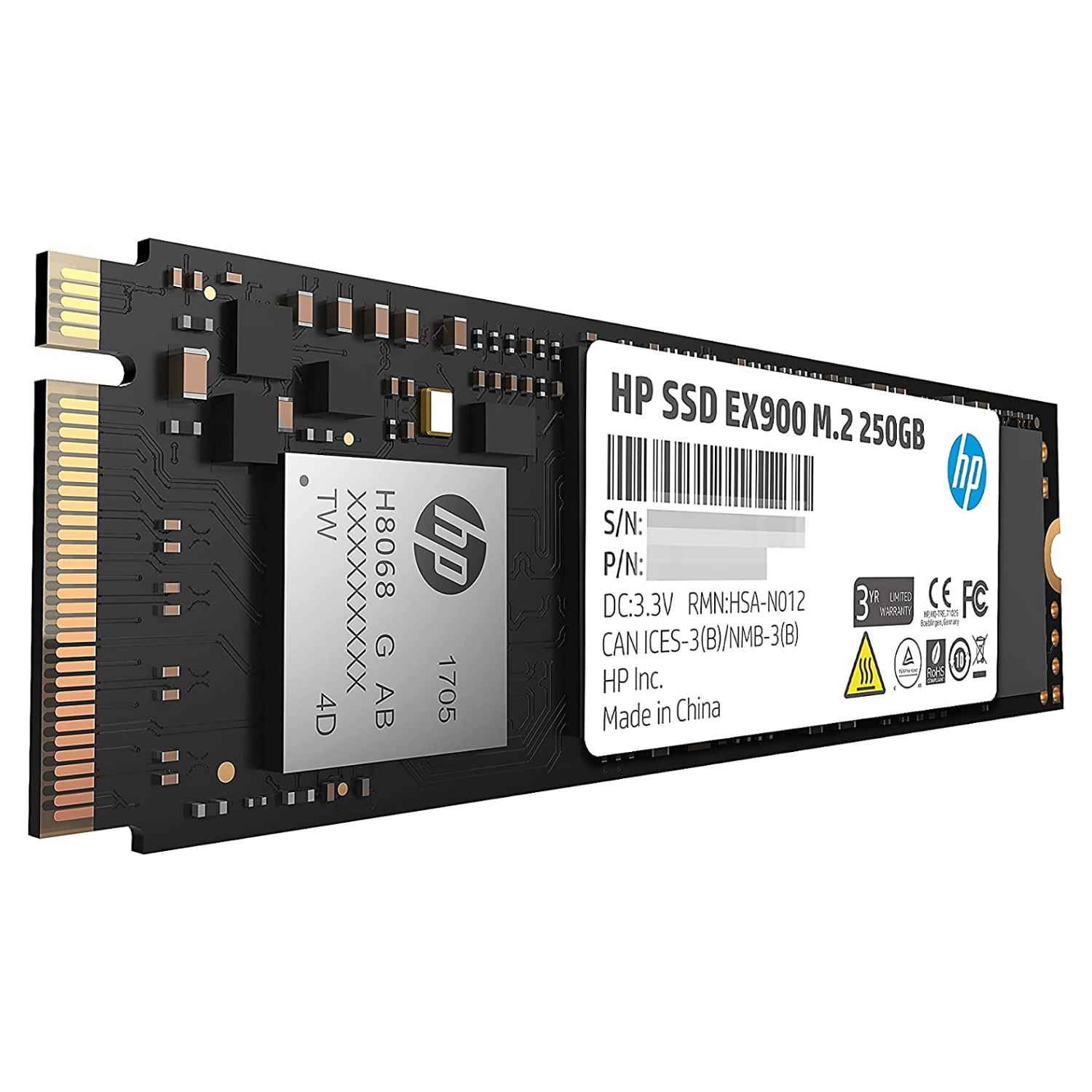 Disco Duro Solido HP 250Gb EX900 M.2 PCIE (2YY43AA#ABL)