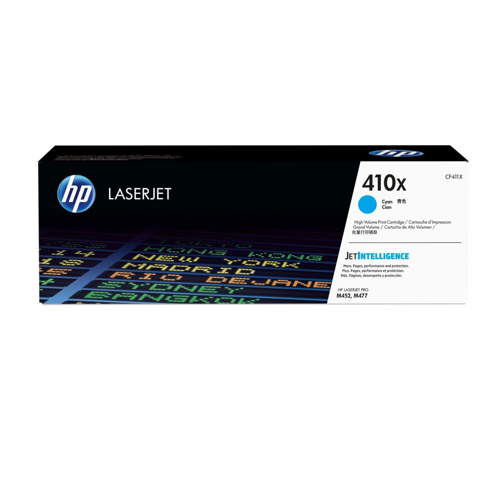 Toner HP 410X Cian (CF411X) LaserJet M477/M478/M452 5000 Pag.