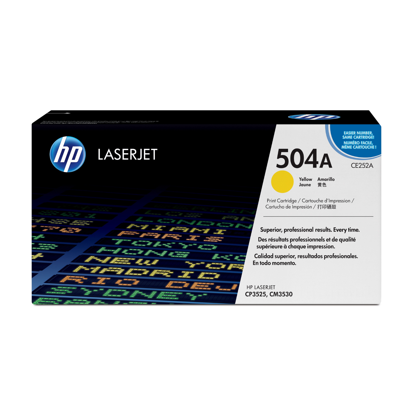 Toner HP 504A Yellow (CE252A) LaserJet CP3525DN/CM3530FS 7000 Pag.