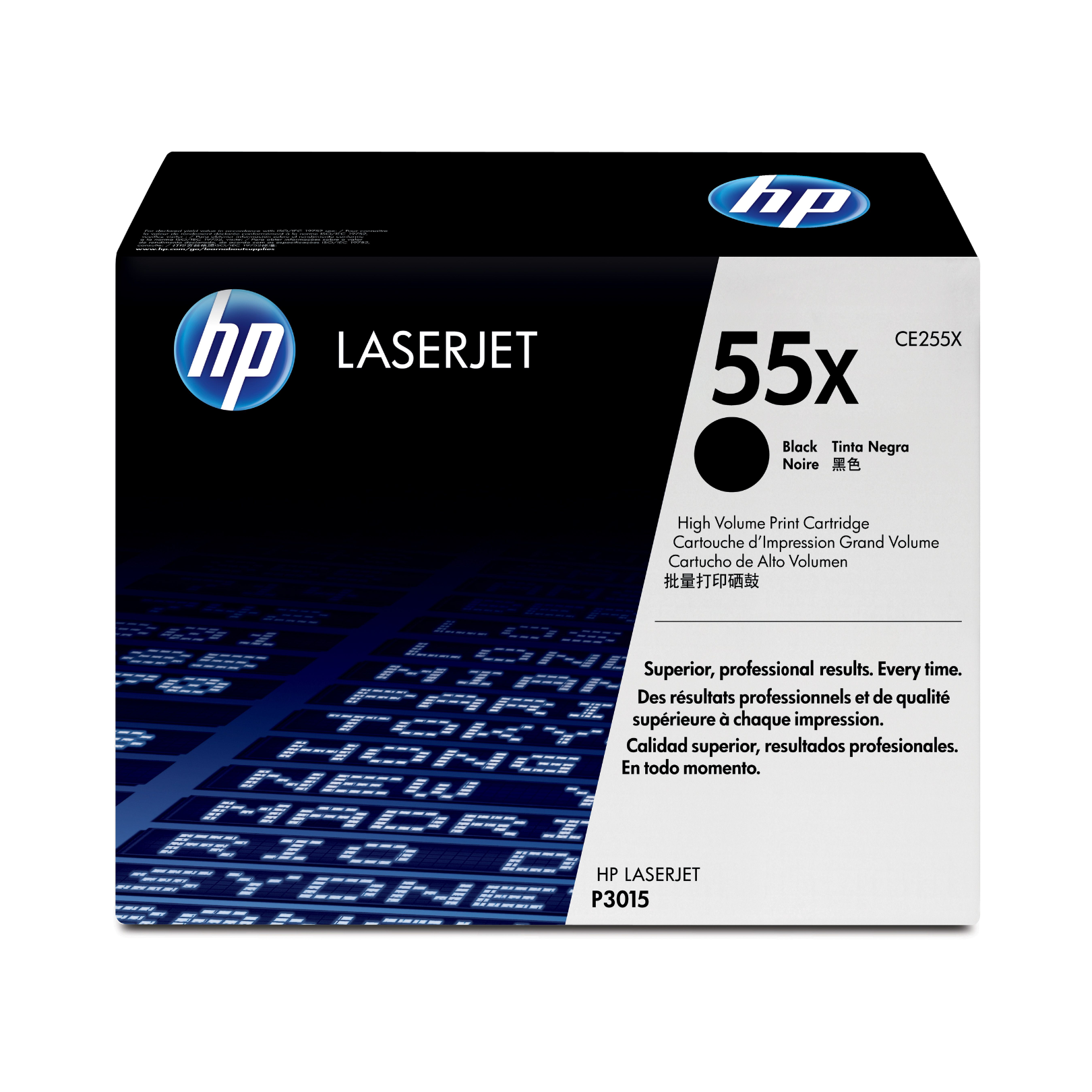 Toner HP 55X Negro (CE255X) LaserJet P3015D/M525 12500 Pag.