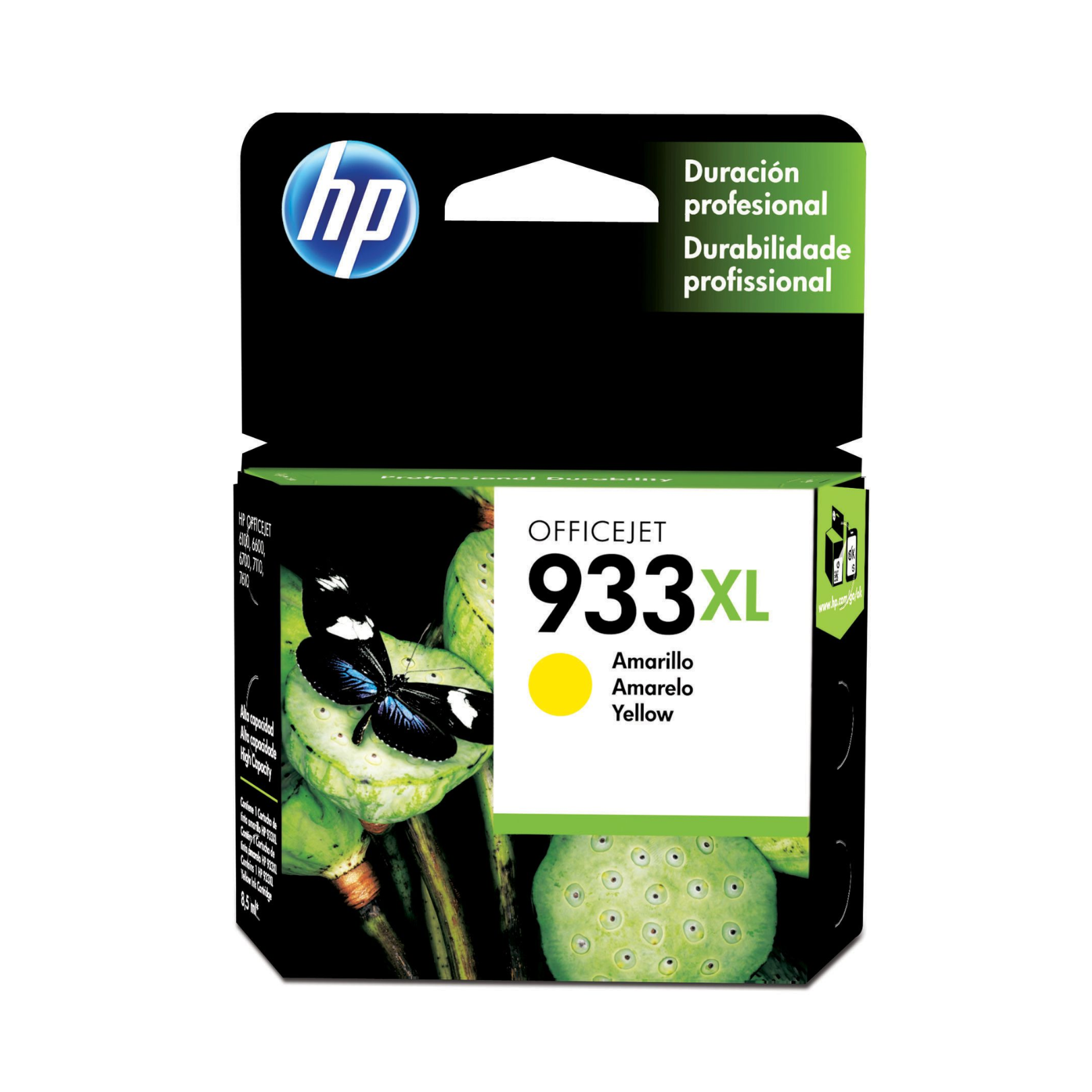 Cartucho de tinta HP 933XL Yellow (CN056AL) Officejet 7110/7610 825 Pag.
