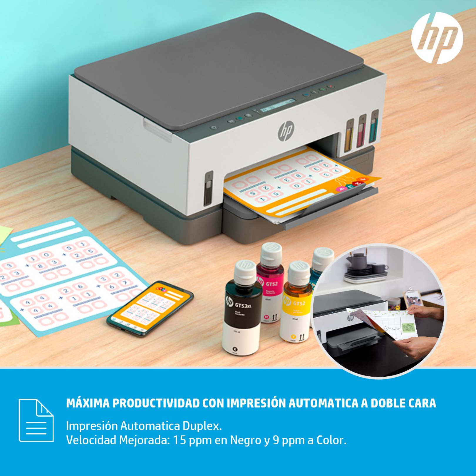 Impresora Multifuncional HP Smart Tank 720 Wireless (6UU46A)