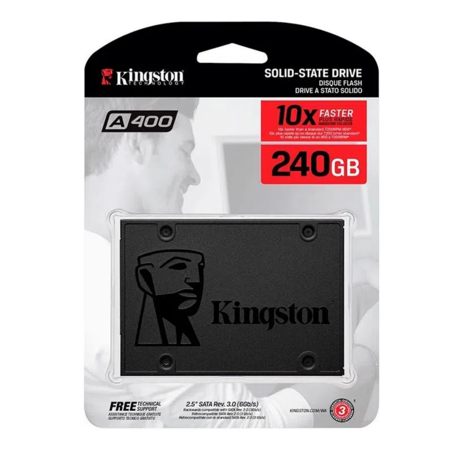 Disco Duro Solido Kingston A400 240GB 2.5" SATA (SA400S37/240G)
