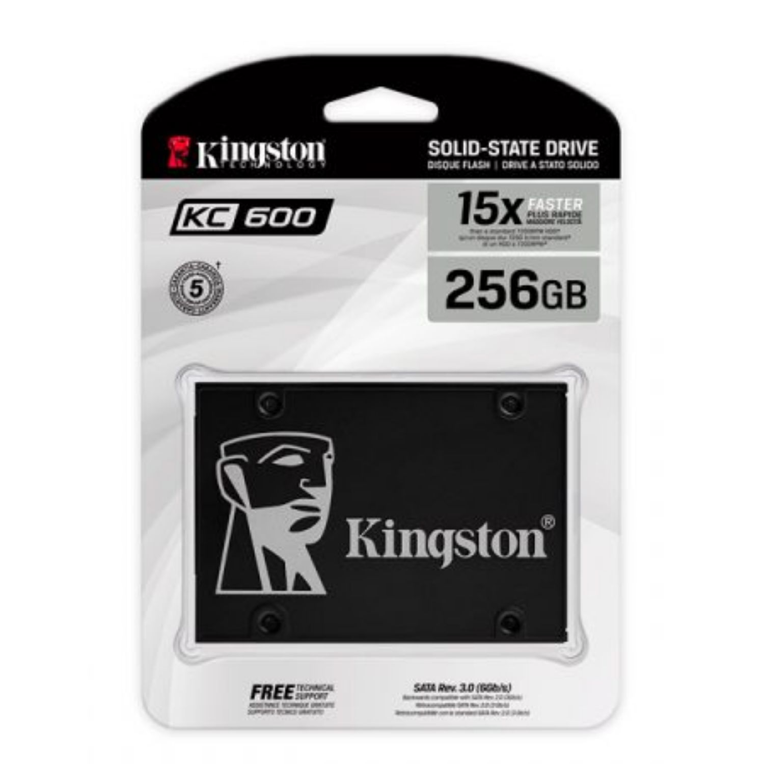 Disco Duro Solido Kingston KC600 256GB Sata (SKC600/256G)