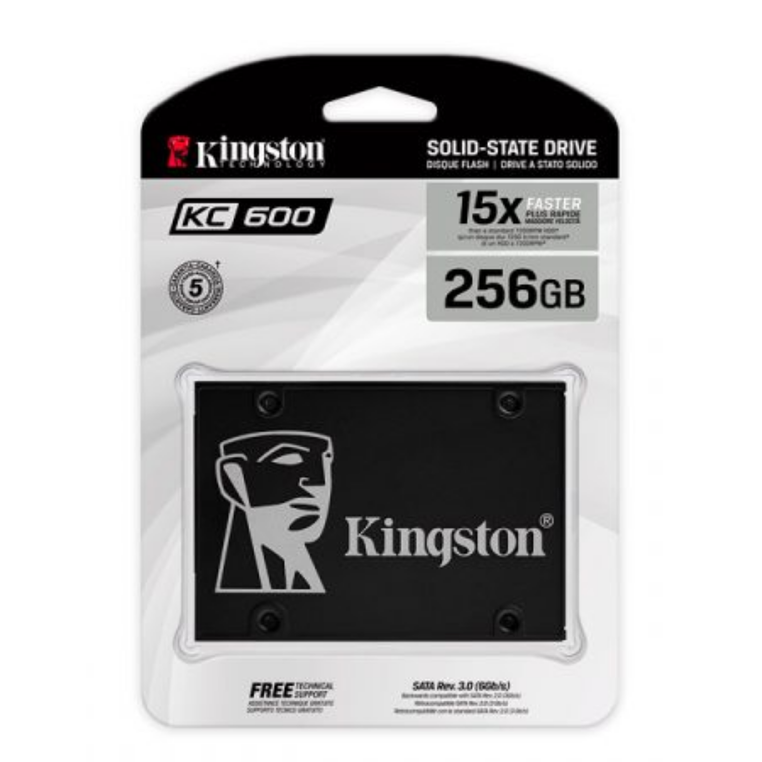 Disco Duro Solido Kingston KC600 256GB 2.5 Sata (SKC600/256G)