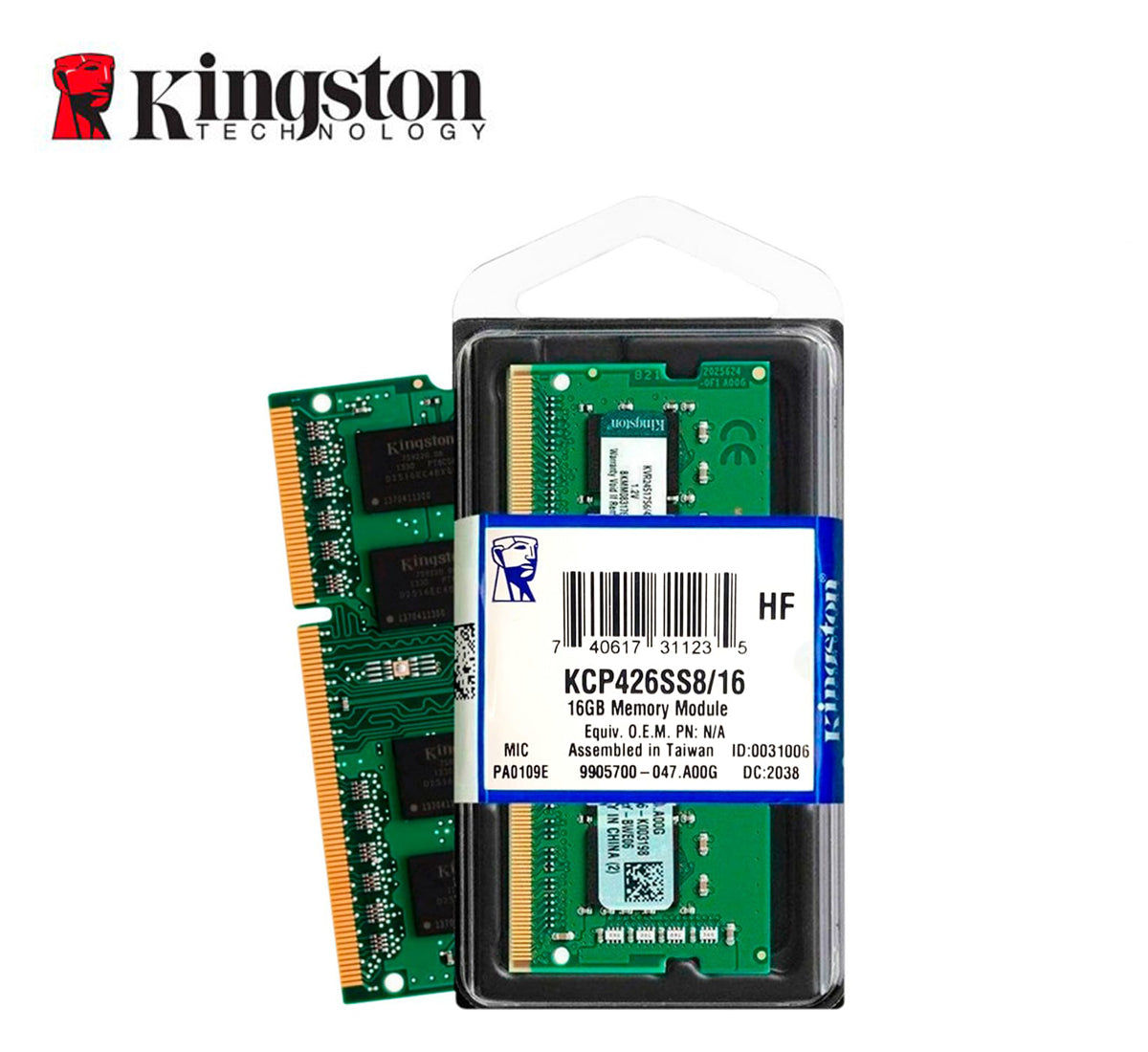 Costoso Compuesto Alicia Memoria Kingston DDR4 16GB 2666MHZ Sodimm (KCP426SS8/16)