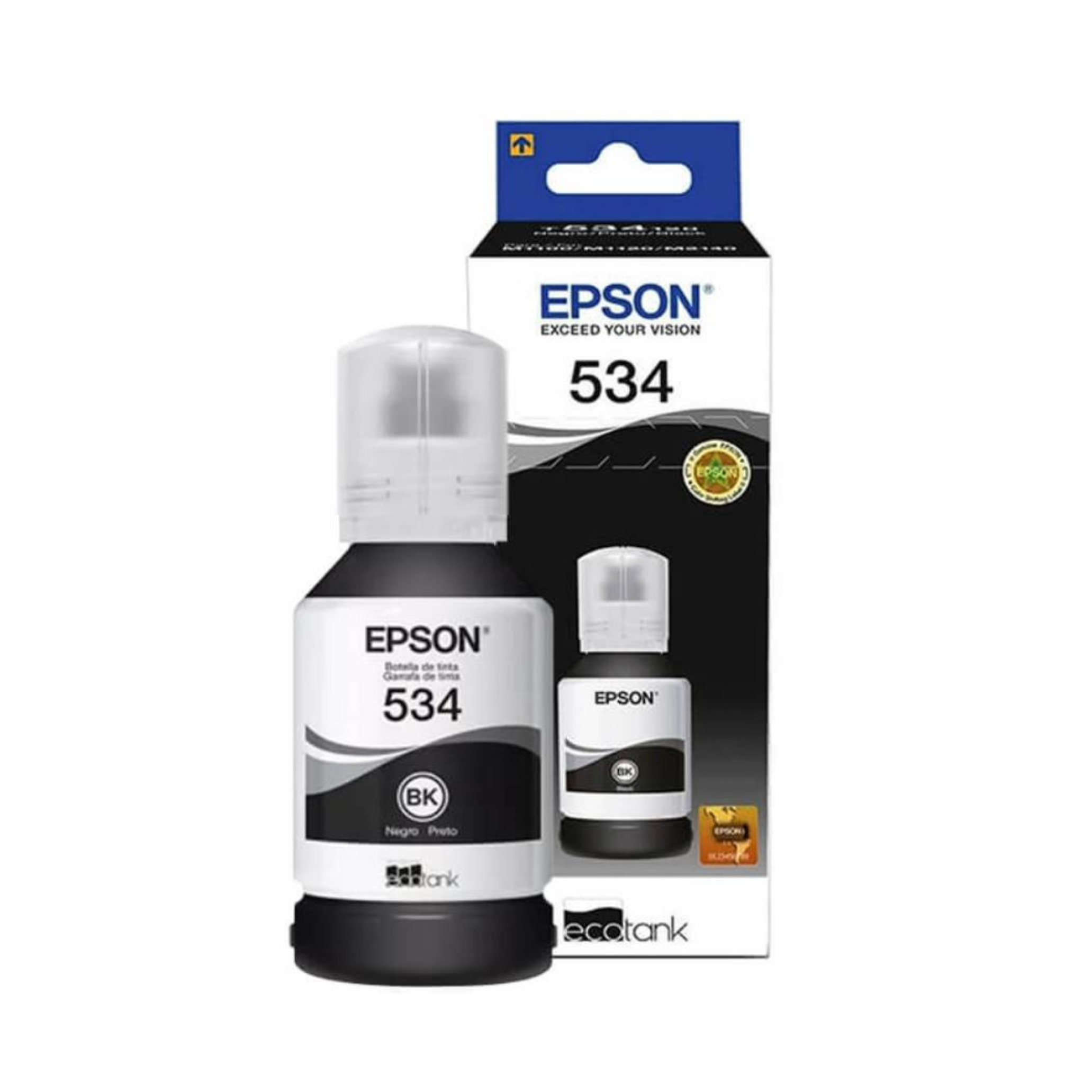 Botella de Tinta Epson 534 Negro (T534120) M1100/M1120/M1180/M2140/M2170