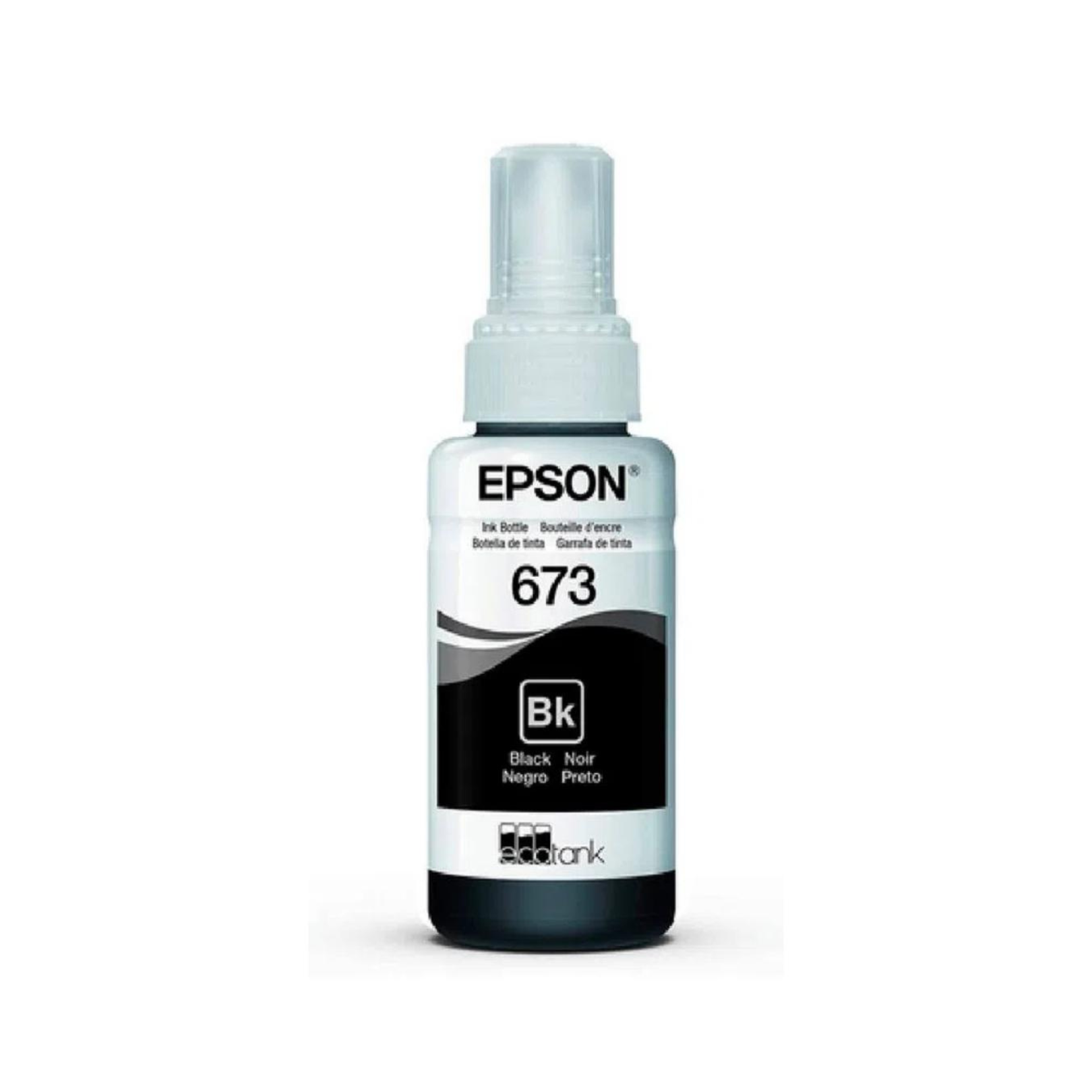 Botella de tinta Epson 673 Negro (T673120) L800/L805/L850/L1800