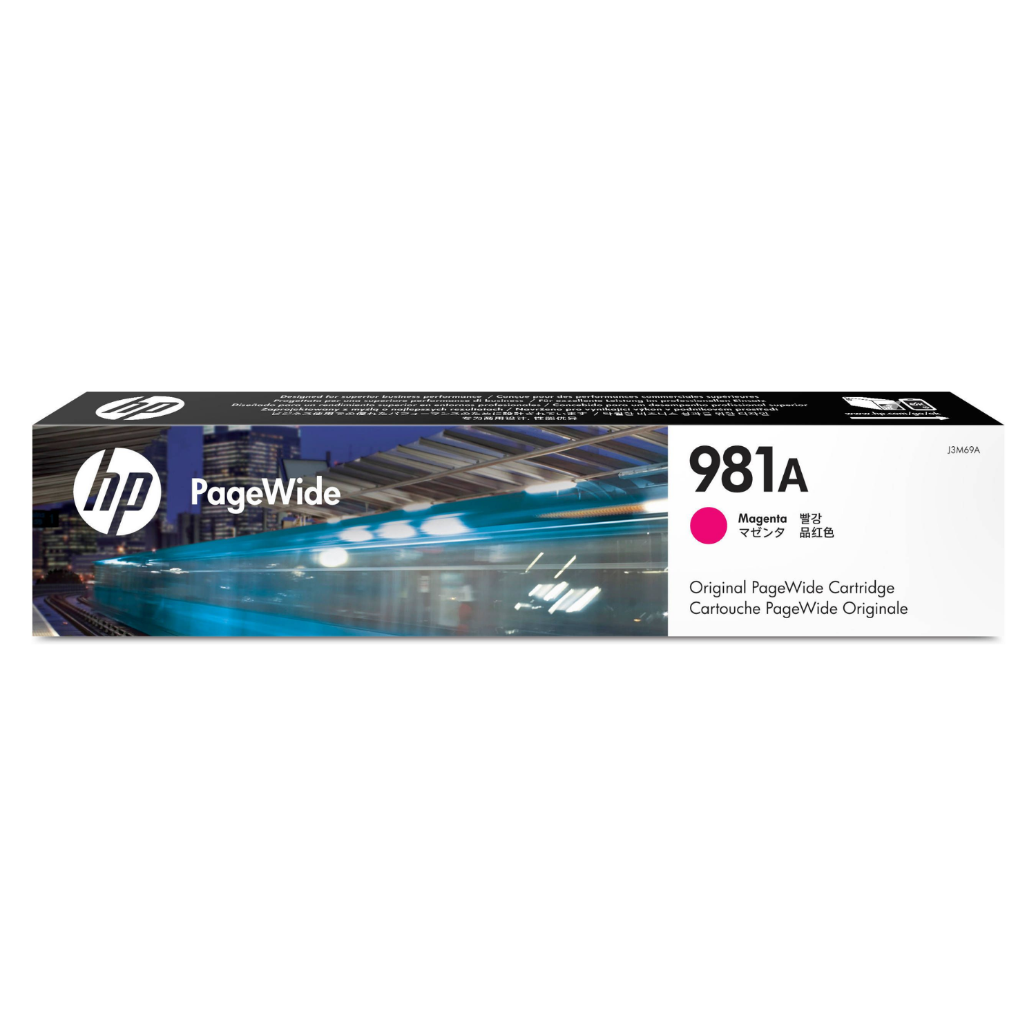 Cartucho de tinta HP 981A Magenta (J3M69A) PageWide 556DN/586DN 6000 Pag.
