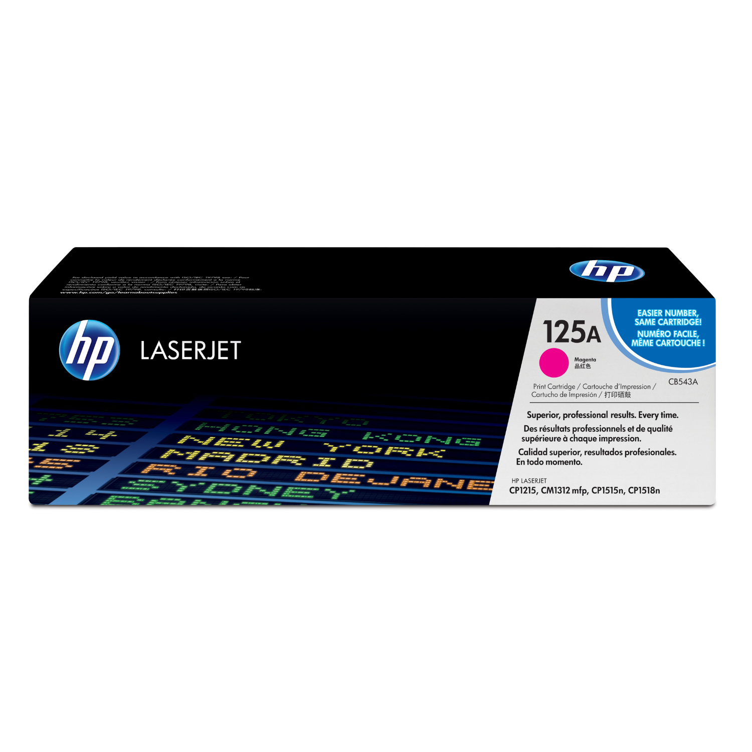 Toner HP 125A Magenta (CB543A) LaserJet CP1515n/CP1518ni/CP1215/CM1312 1400 Pag.