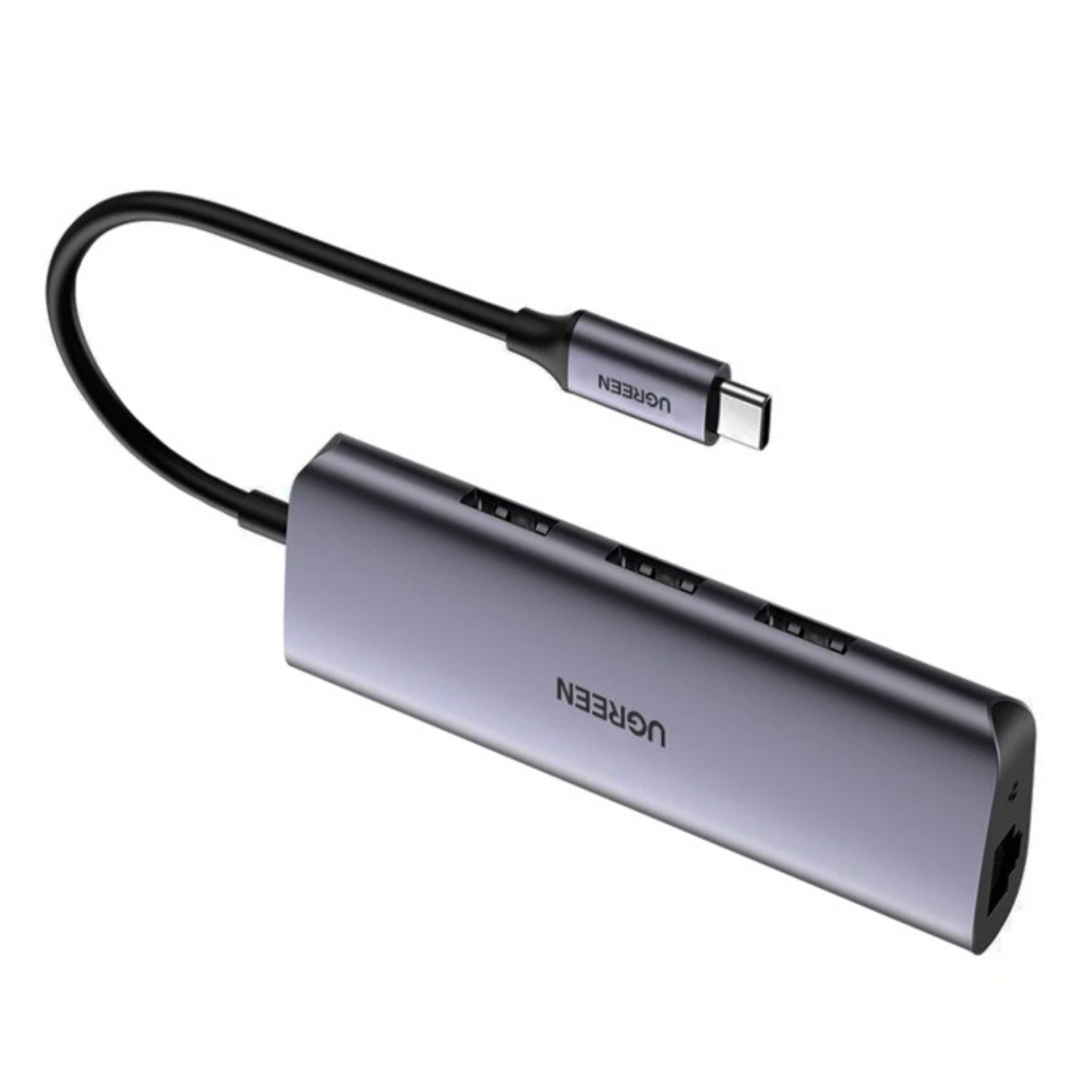 Adaptador Ugreen USB-C 4 en 1 RJ45/USB 3.0 (60718)