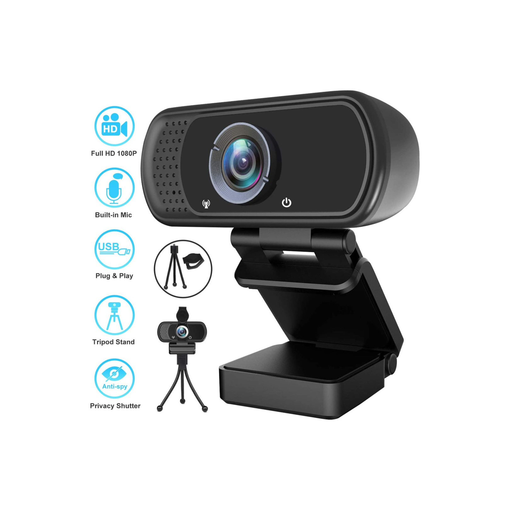 Camara Web Full HD 1080P LS-F36 con Trípode