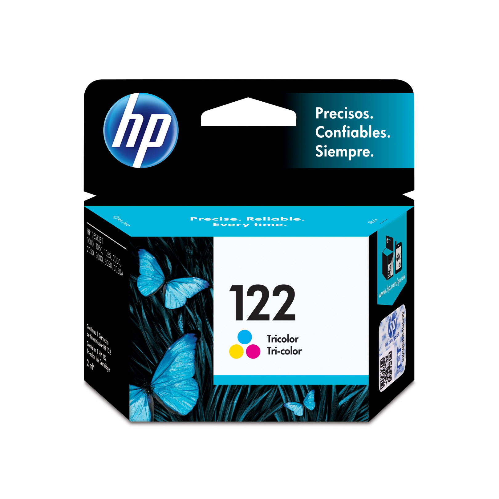 Cartucho de tinta HP 122 Tricolor (CH562HL) DeskJet 2050/3050 100 Pag.