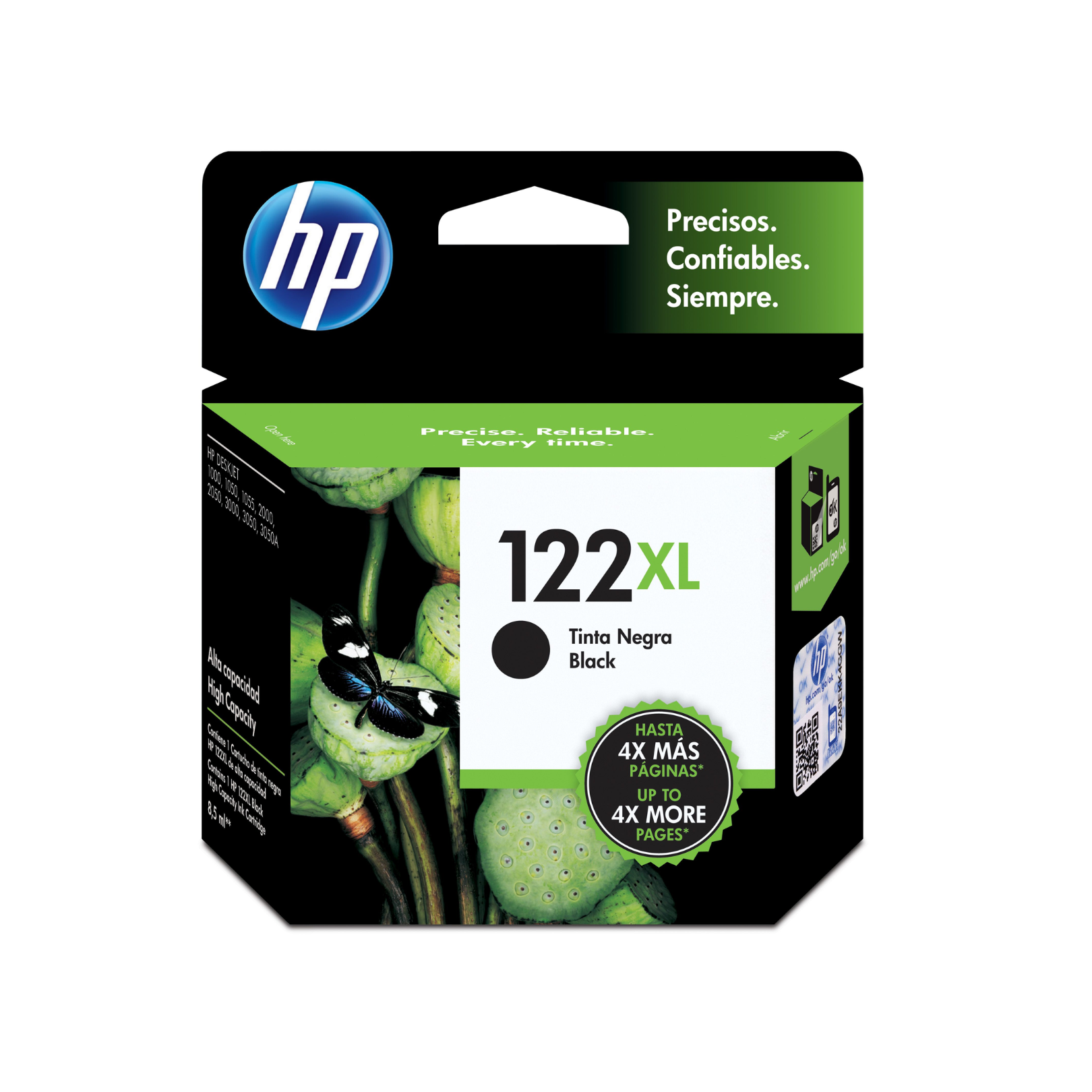 Cartucho de tinta HP 122XL Negro (CH563HL) DeskJet 2050/3050 480 Pag.