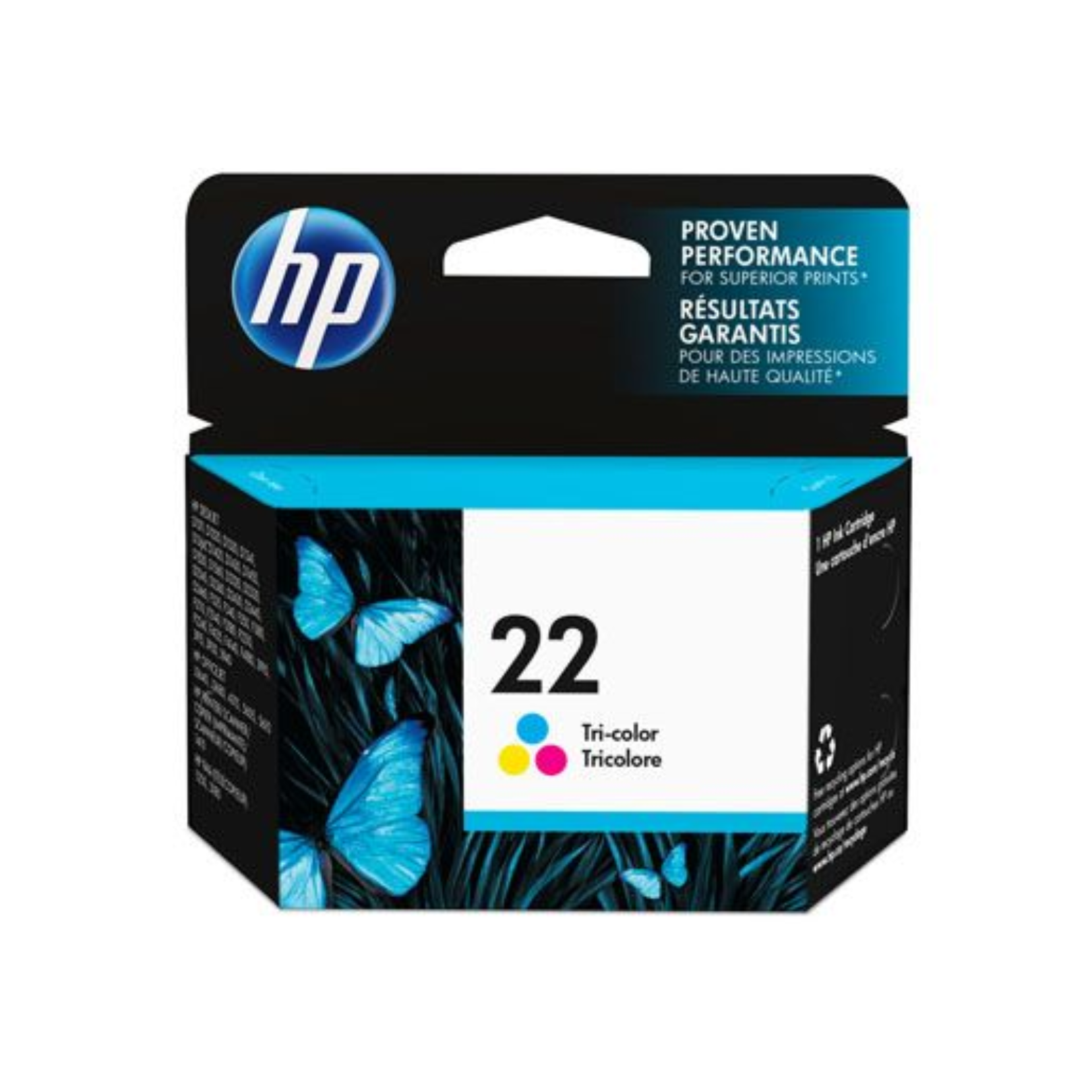 Cartucho de tinta HP 22 Tricolor (C9352AL) OfficeJet 3920/3940/1410 165 Pag.