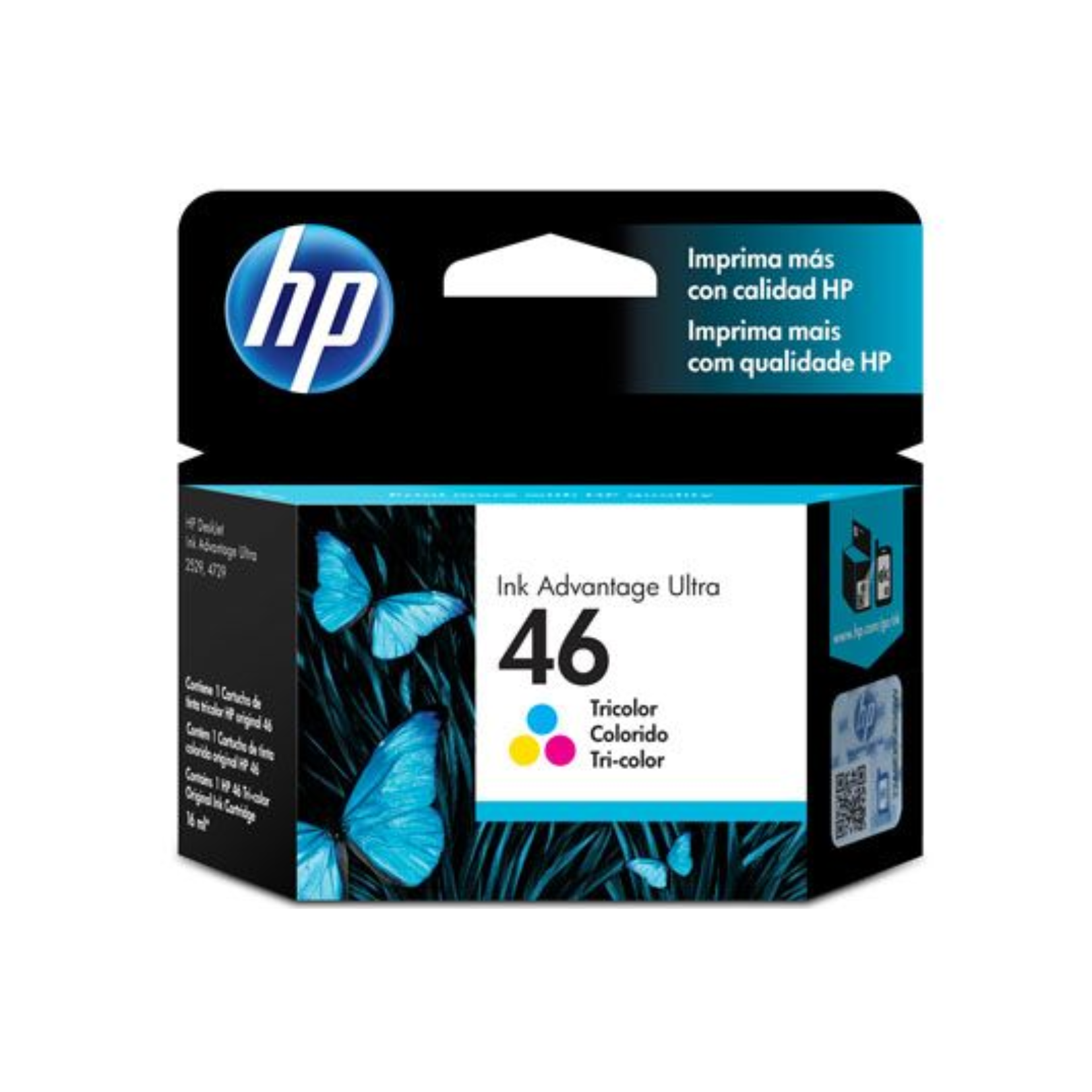 Cartucho de tinta HP 46 Tricolor (CZ638AL) DeskJet 2529/4729/5739 750 Pag.