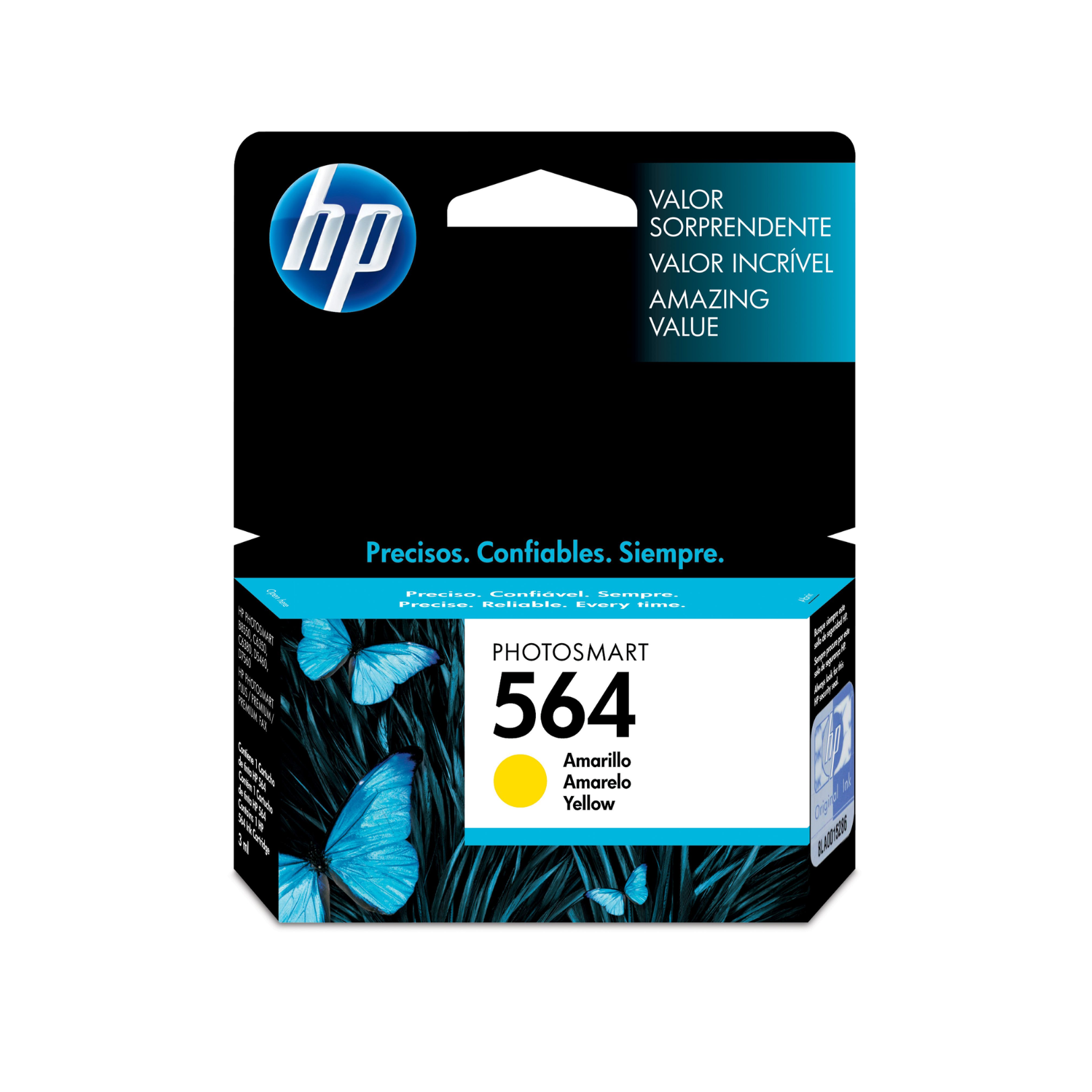 Cartucho de tinta HP 564 Yellow (CB320WL) PhotoSmart B210A/C5324/B09A 300 Pag.