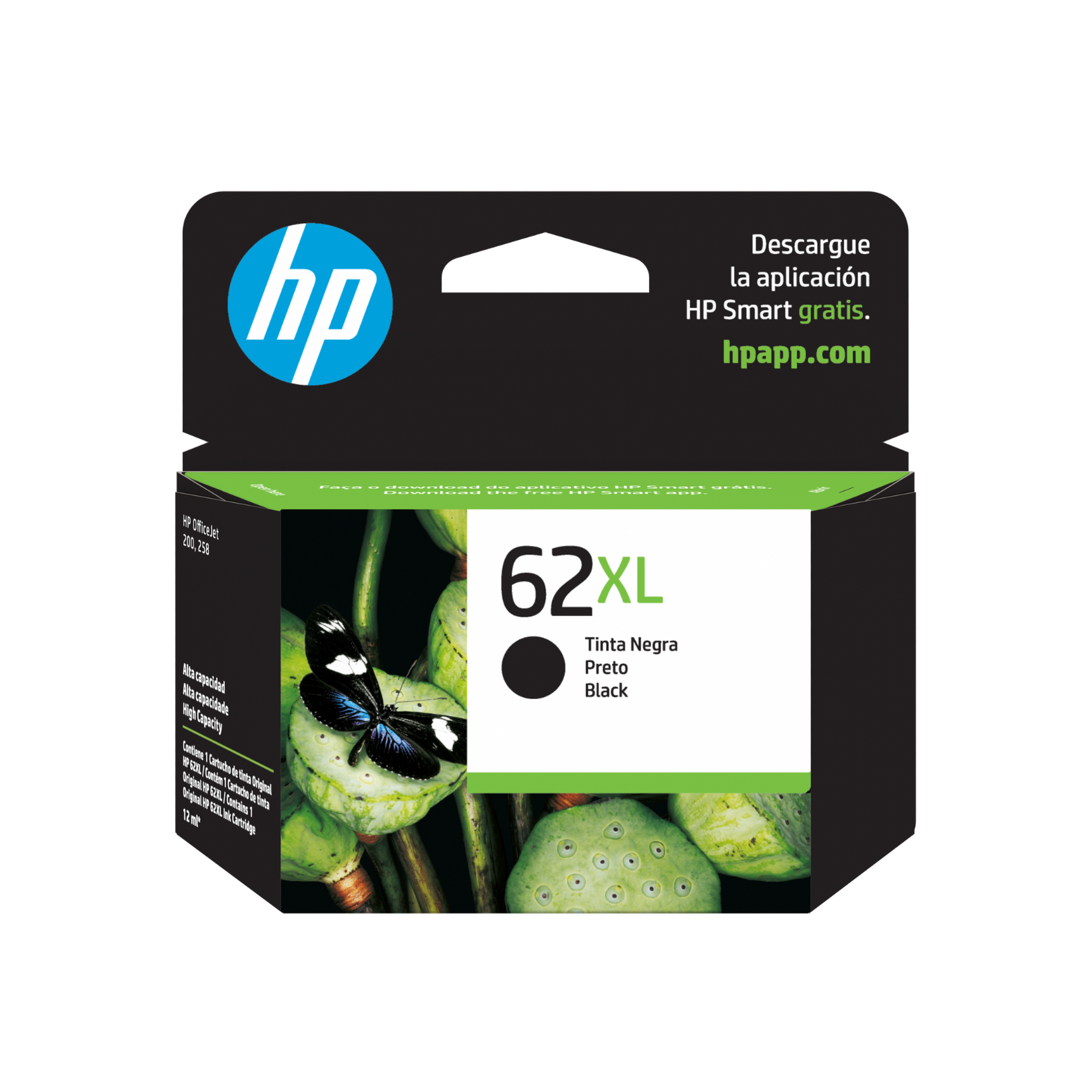 Cartucho de tinta HP 62XL Negro (C2P05AL) OfficeJet 200 600 Pag.