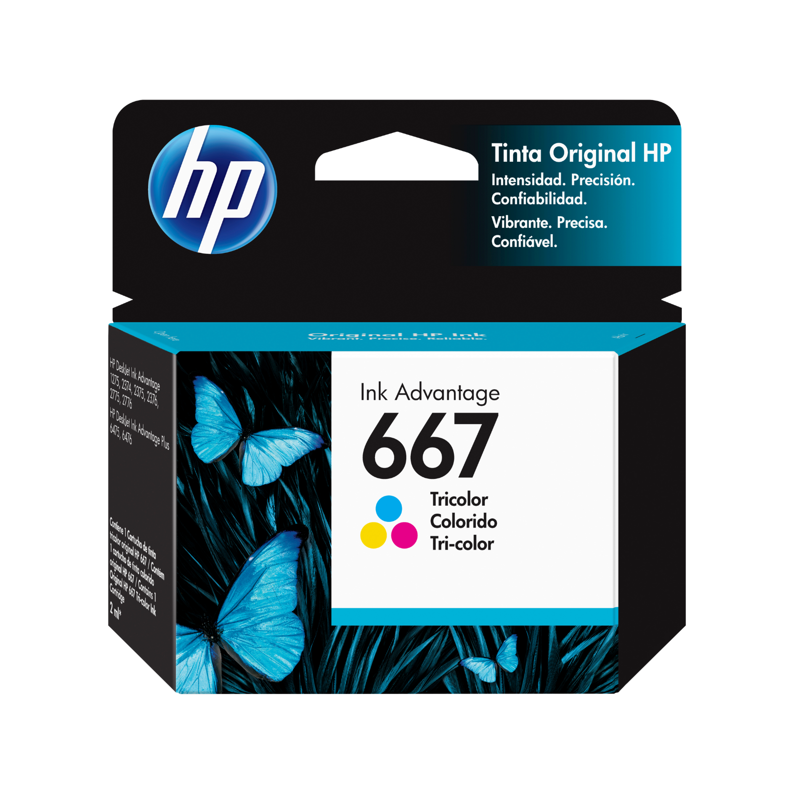 Cartucho de tinta HP 667 Tricolor (3YM78AL) DeskJet 2775/4175 100 Pag.